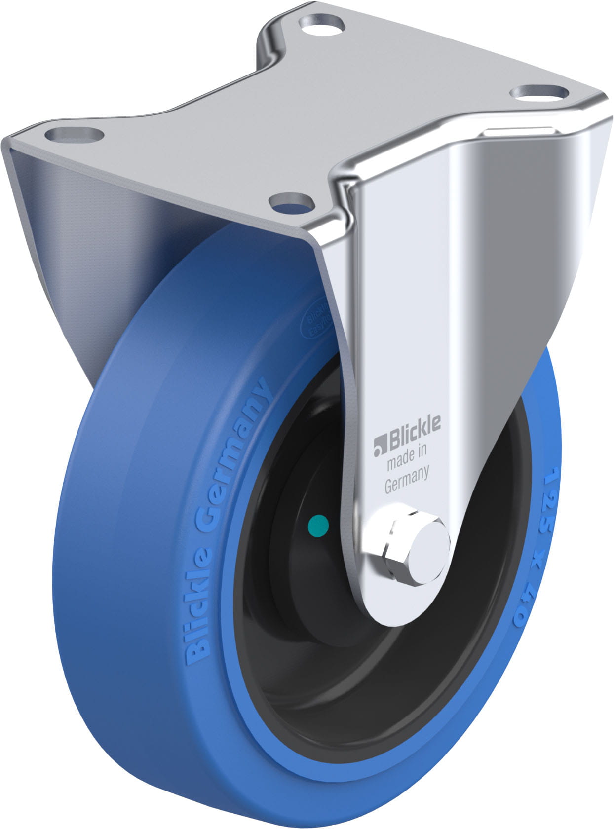 Bockrolle B-POEV 125KAD-SB, Ø 125 mm, max. 250 kg, hochwertiges Polyamid 6
