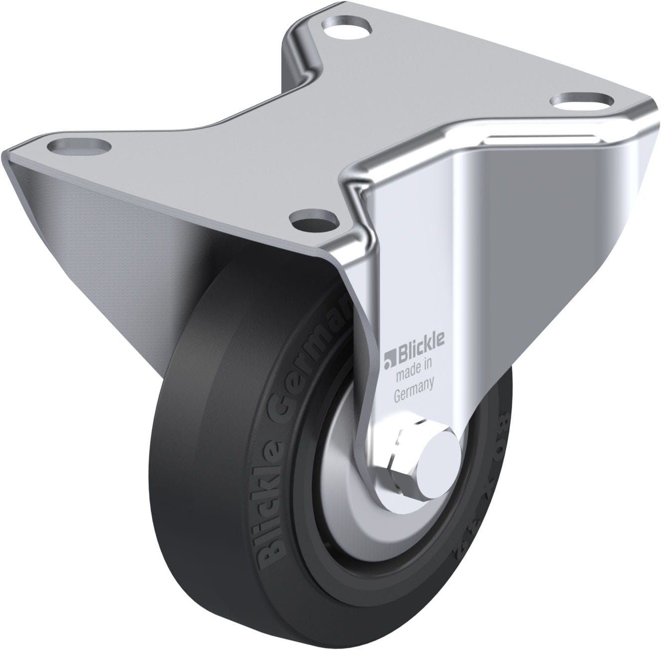 Bockrolle B-POEV 80XR-FA, Ø 80 mm, max. 140 kg, hochwertiges Polyamid 6