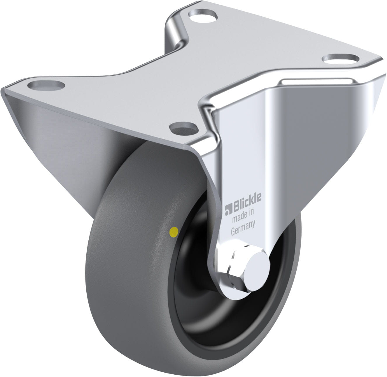 Bockrolle B-TPA 80G-ELS, Ø 80 mm, max. 65 kg, hochwertiges Polypropylen