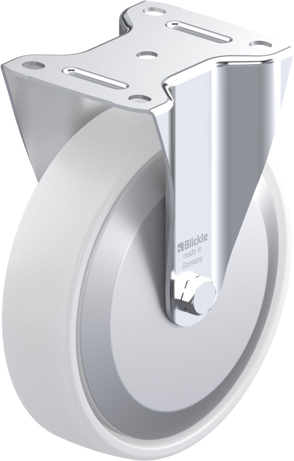 Bockrolle B-PPN 200G-FA, Ø 200 mm, max. 400 kg, hochwertiges Polypropylen