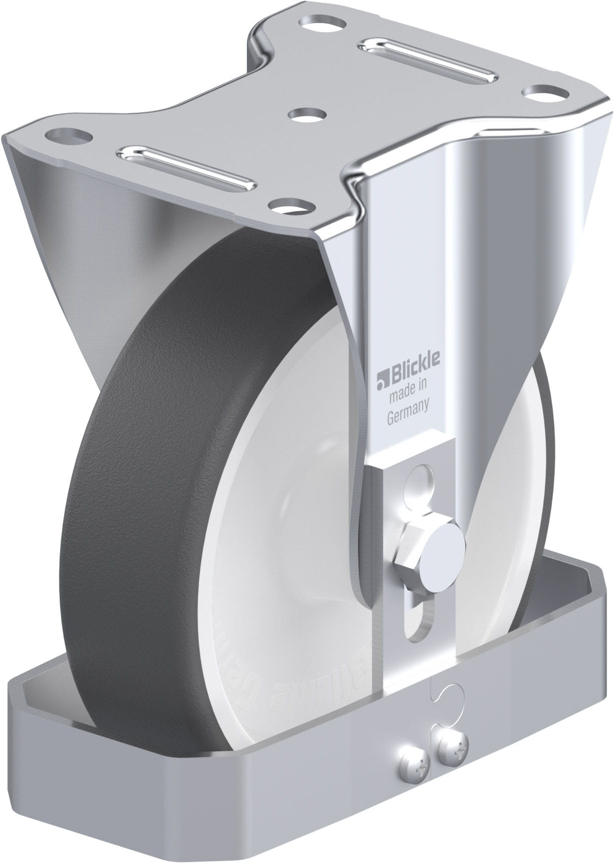 Bockrolle B-POTH 160G-FS, Ø 160 mm, max. 400 kg, hochwertiges Polyamid 6