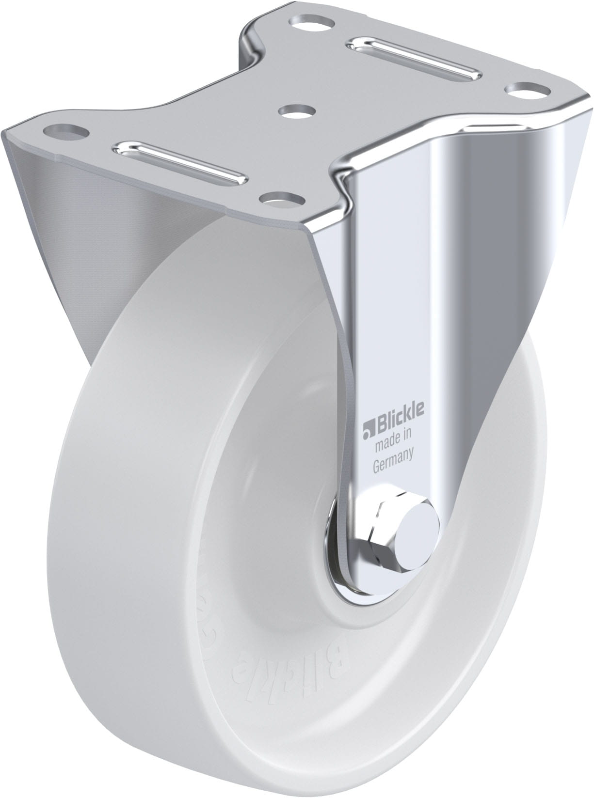Bockrolle B-PO 160K, Ø 160 mm, max. 400 kg, hochwertiges Polyamid 6