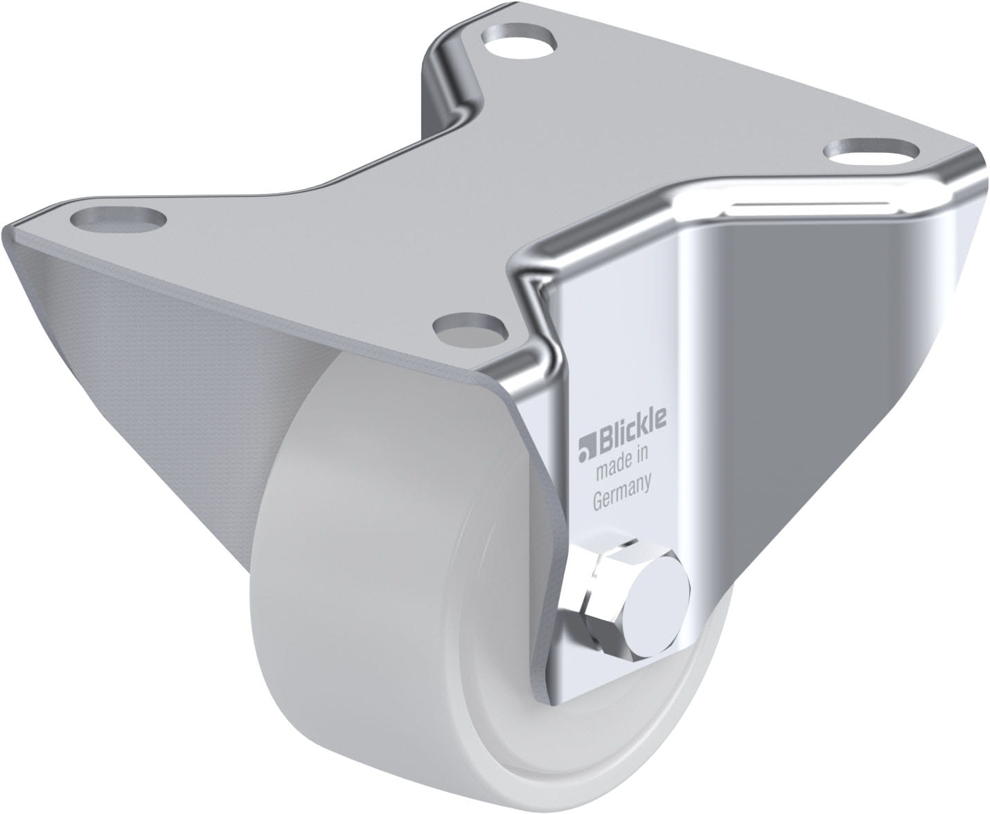 Bockrolle B-PO 60KF, Ø 60 mm, max. 150 kg, hochwertiges Polyamid 6