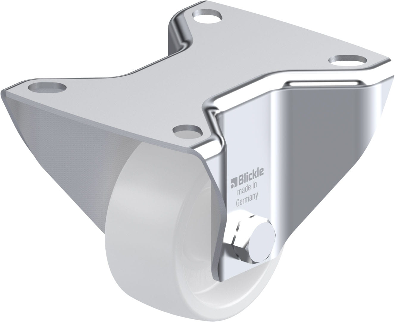 Bockrolle B-PPN 60G, Ø 60 mm, max. 80 kg, hochwertiges Polypropylen