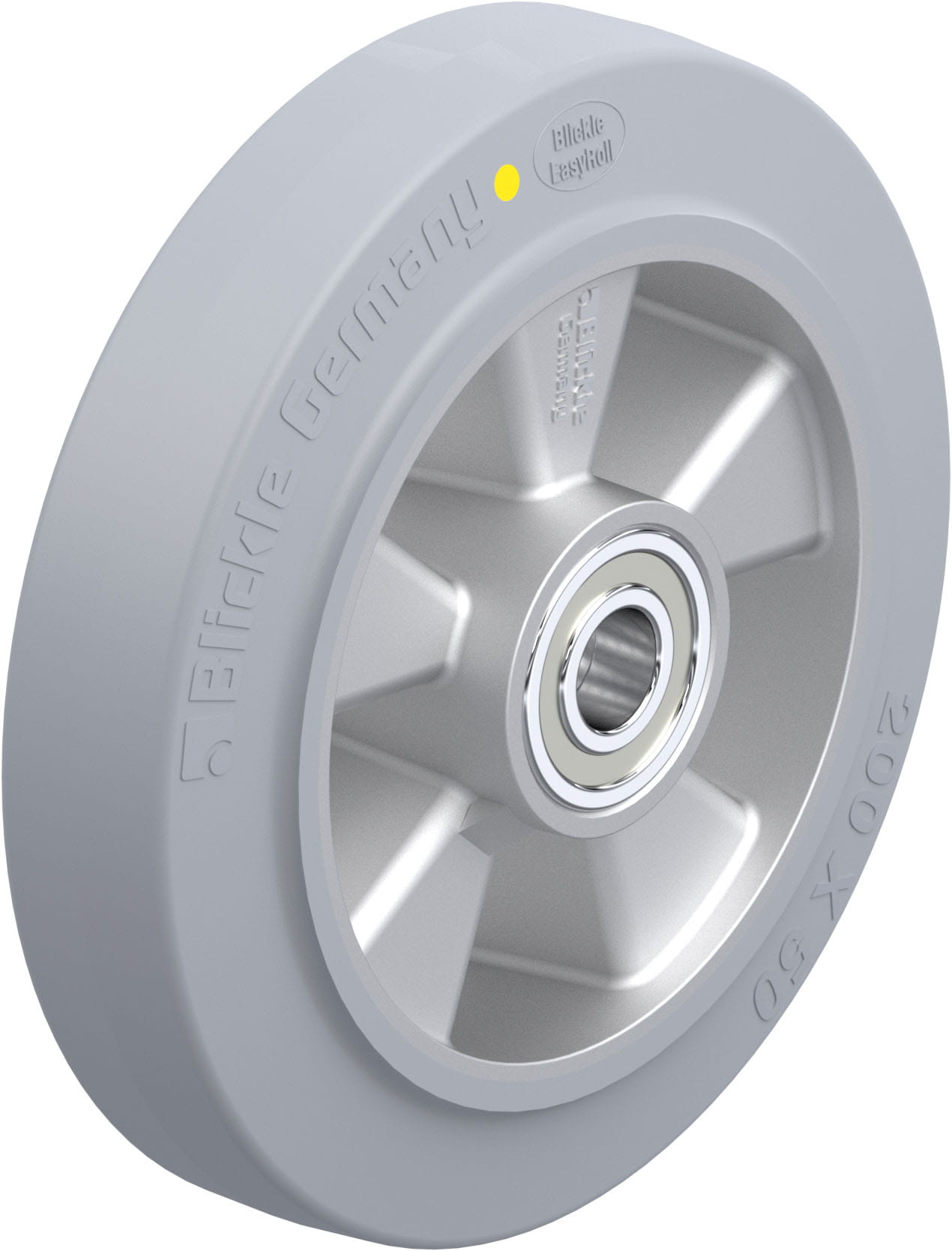 Rad ALEV 200/20K-SG-AS, Ø 200 mm, B 50 mm, Aluminium-Druckguss