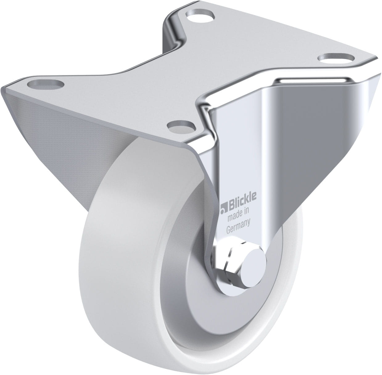 Bockrolle B-PPN 80G-FA, Ø 80 mm, max. 120 kg, hochwertiges Polypropylen