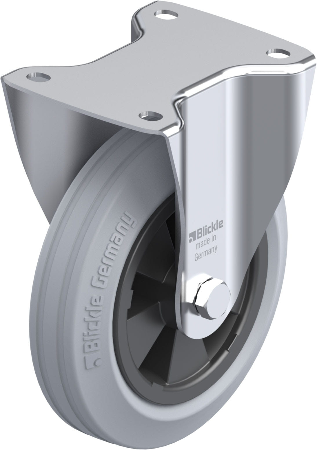 Bockrolle B-VPP 180R-SG, Ø 180 mm, max. 170 kg, hochwertiges Polypropylen