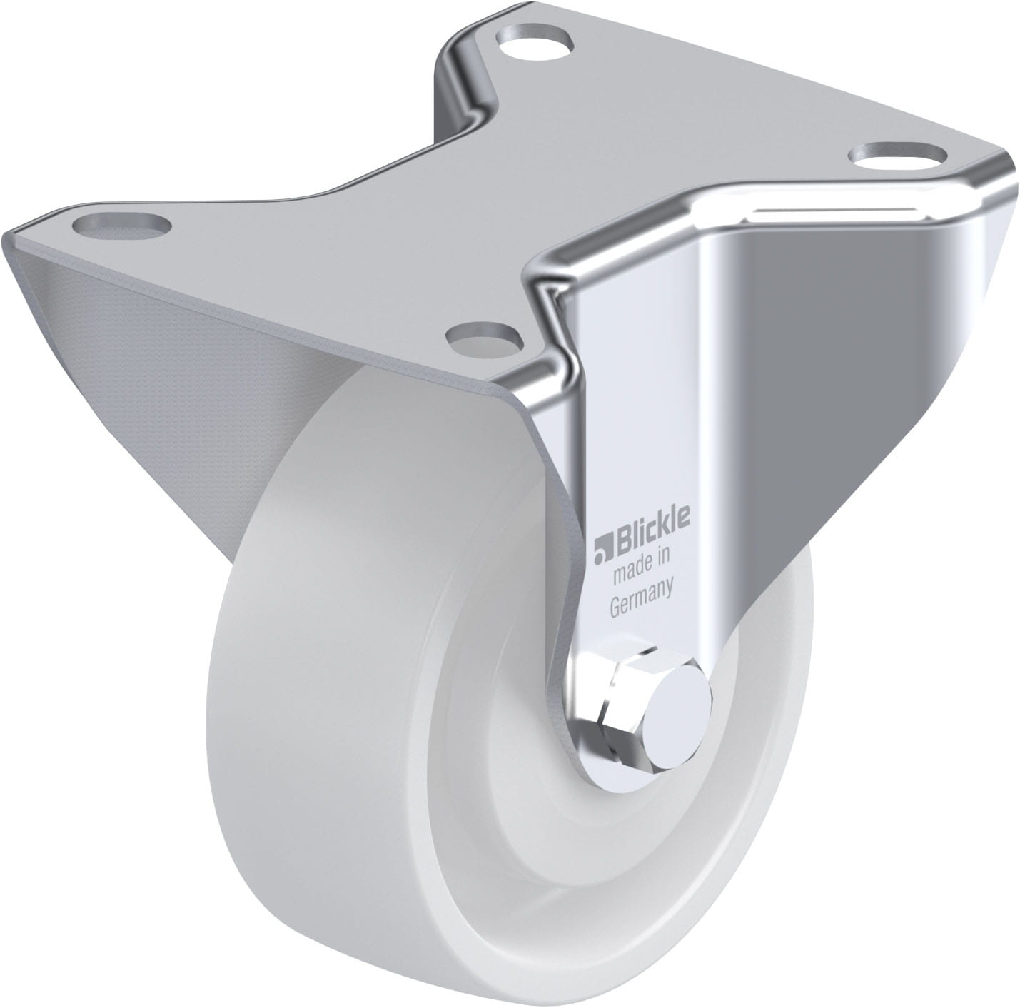 Bockrolle B-PO 80KA, Ø 80 mm, max. 220 kg, hochwertiges Polyamid 6
