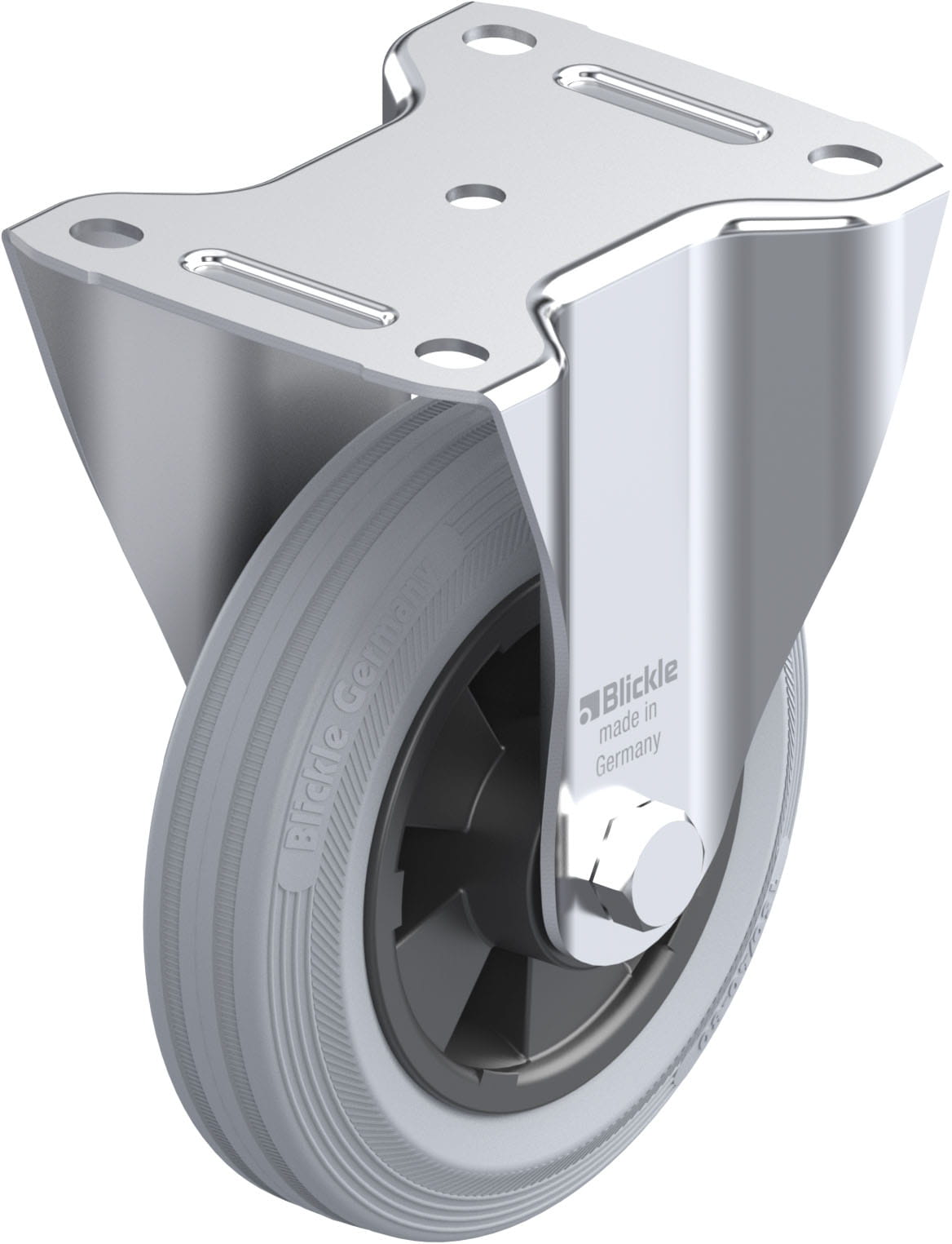 Bockrolle B-VPP 150R-SG, Ø 150 mm, max. 135 kg, hochwertiges Polypropylen