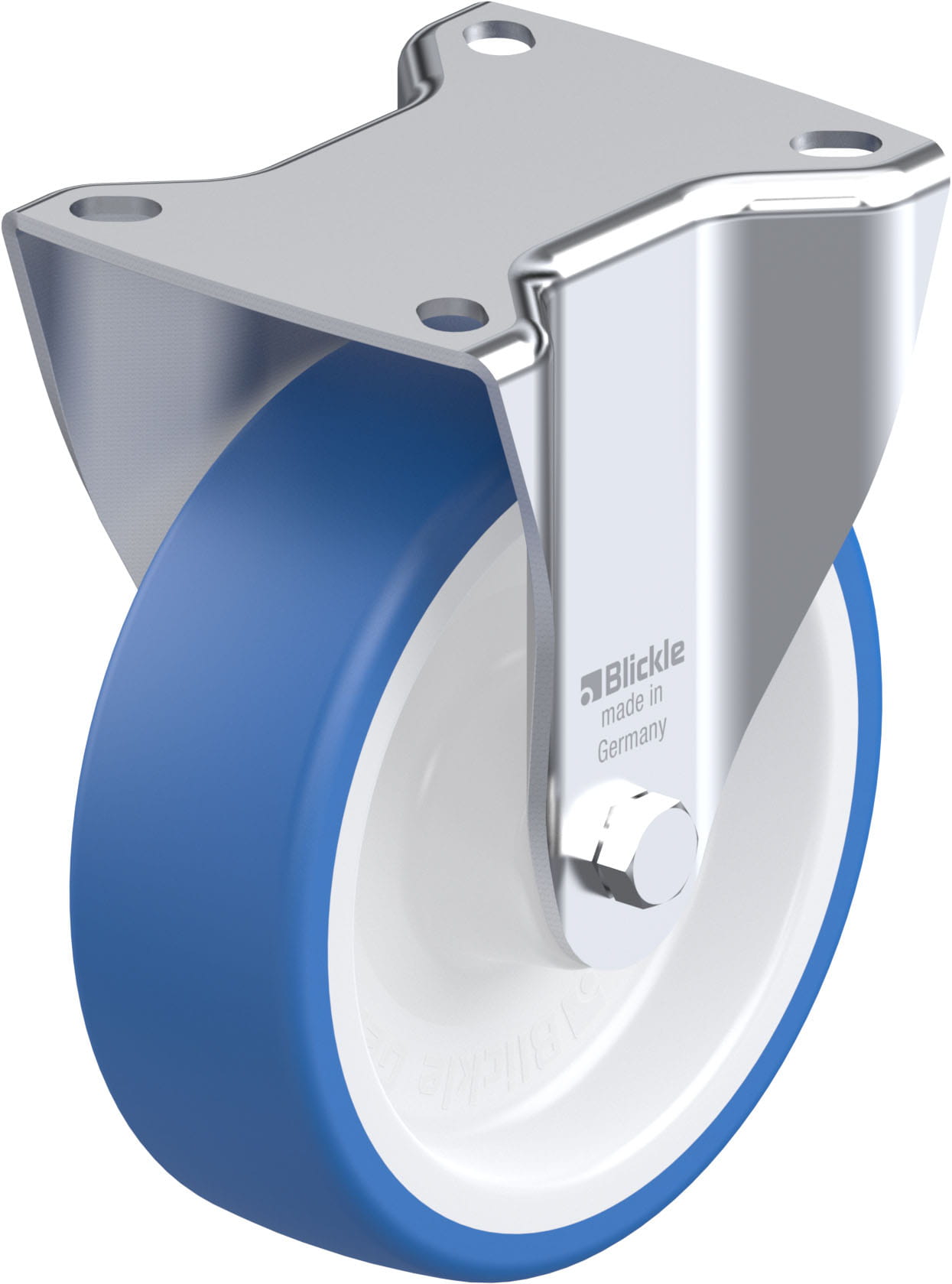 Bockrolle B-POTHS 125R, Ø 125 mm, max. 250 kg, hochwertiges Polyamid 6