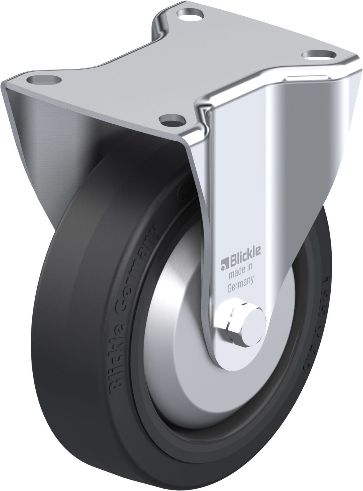 Bockrolle B-POEV 125G-FA, Ø 125 mm, max. 250 kg, hochwertiges Polyamid 6