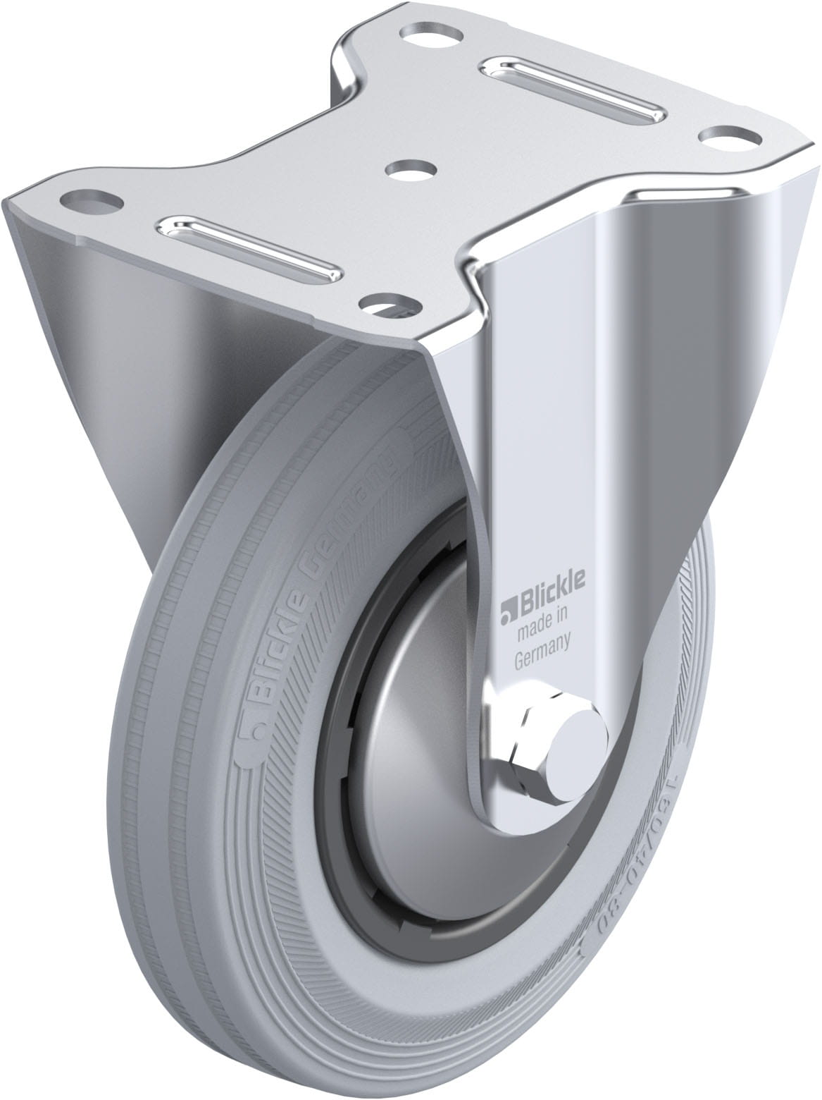Bockrolle B-VPP 160G-SG-FA, Ø 160 mm, max. 135 kg, hochwertiges Polypropylen