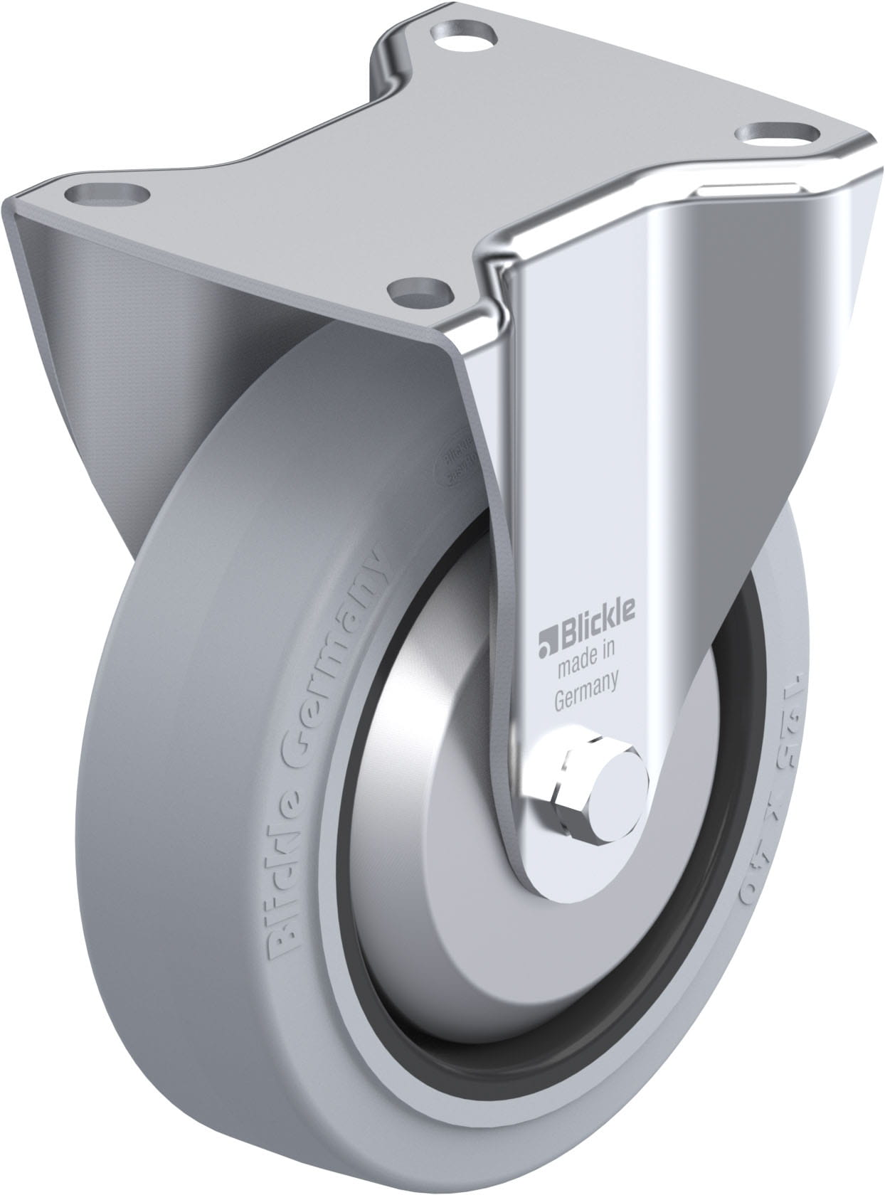 Bockrolle B-POEV 125G-SG-FA, Ø 125 mm, max. 250 kg, hochwertiges Polyamid 6