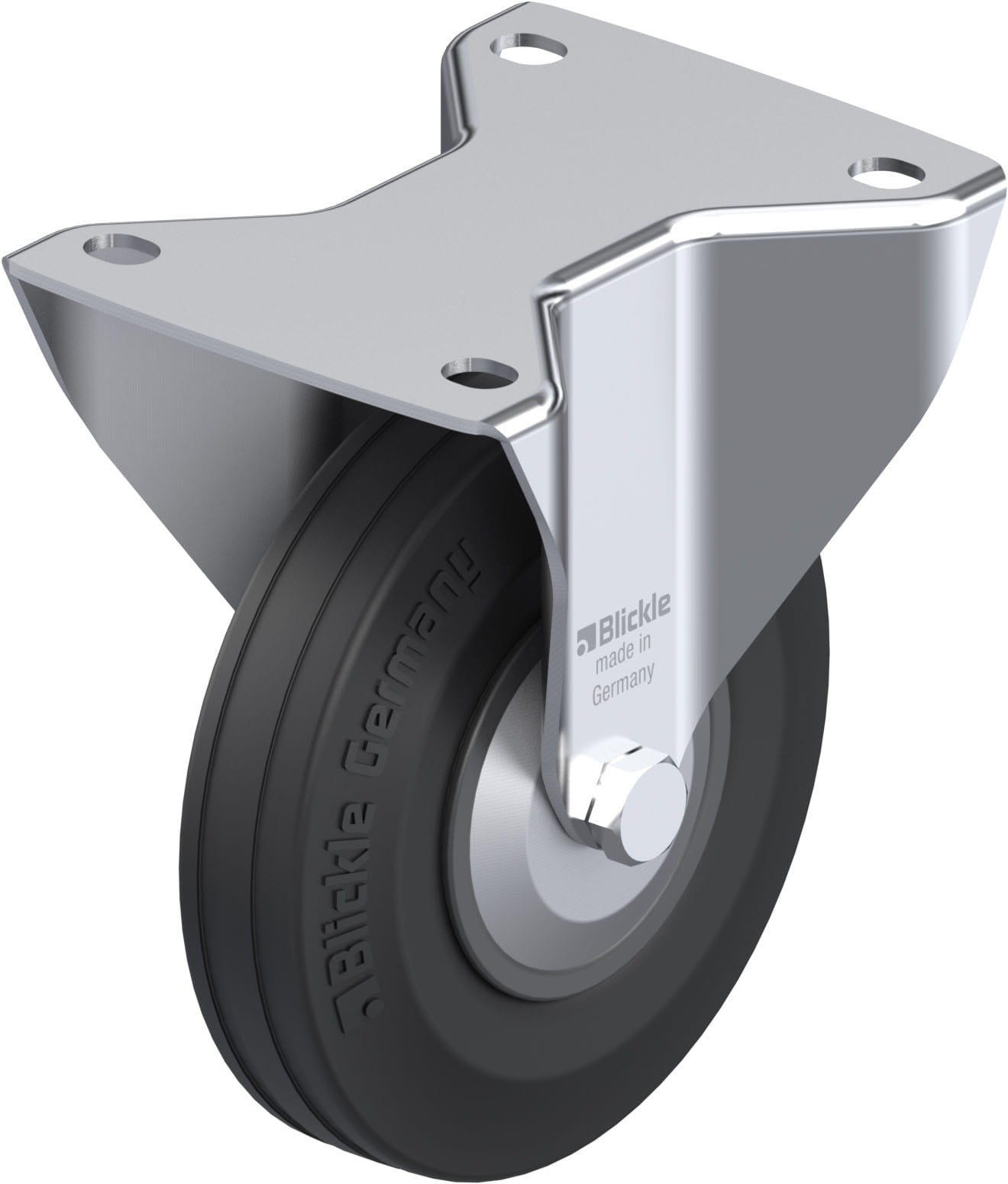 Bockrolle B-VPP 140R-FA, Ø 140 mm, max. 115 kg, hochwertiges Polypropylen