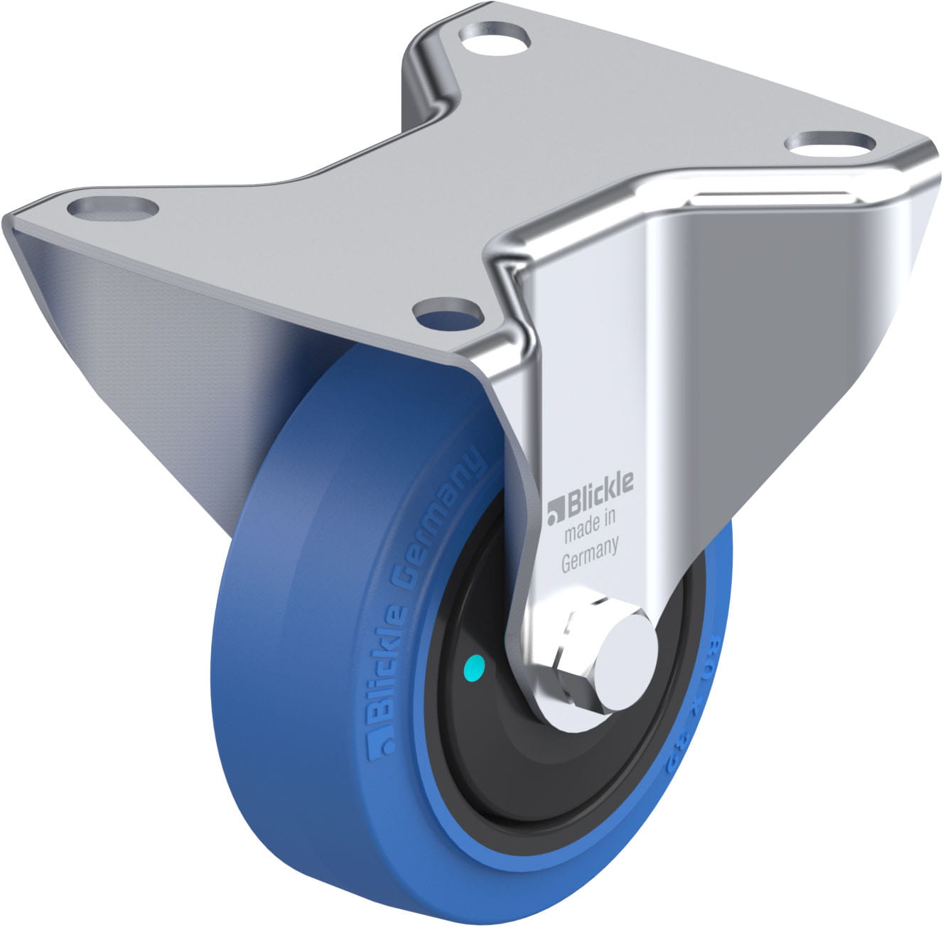 Bockrolle B-POEV 80KFD-SB, Ø 80 mm, max. 140 kg, hochwertiges Polyamid 6