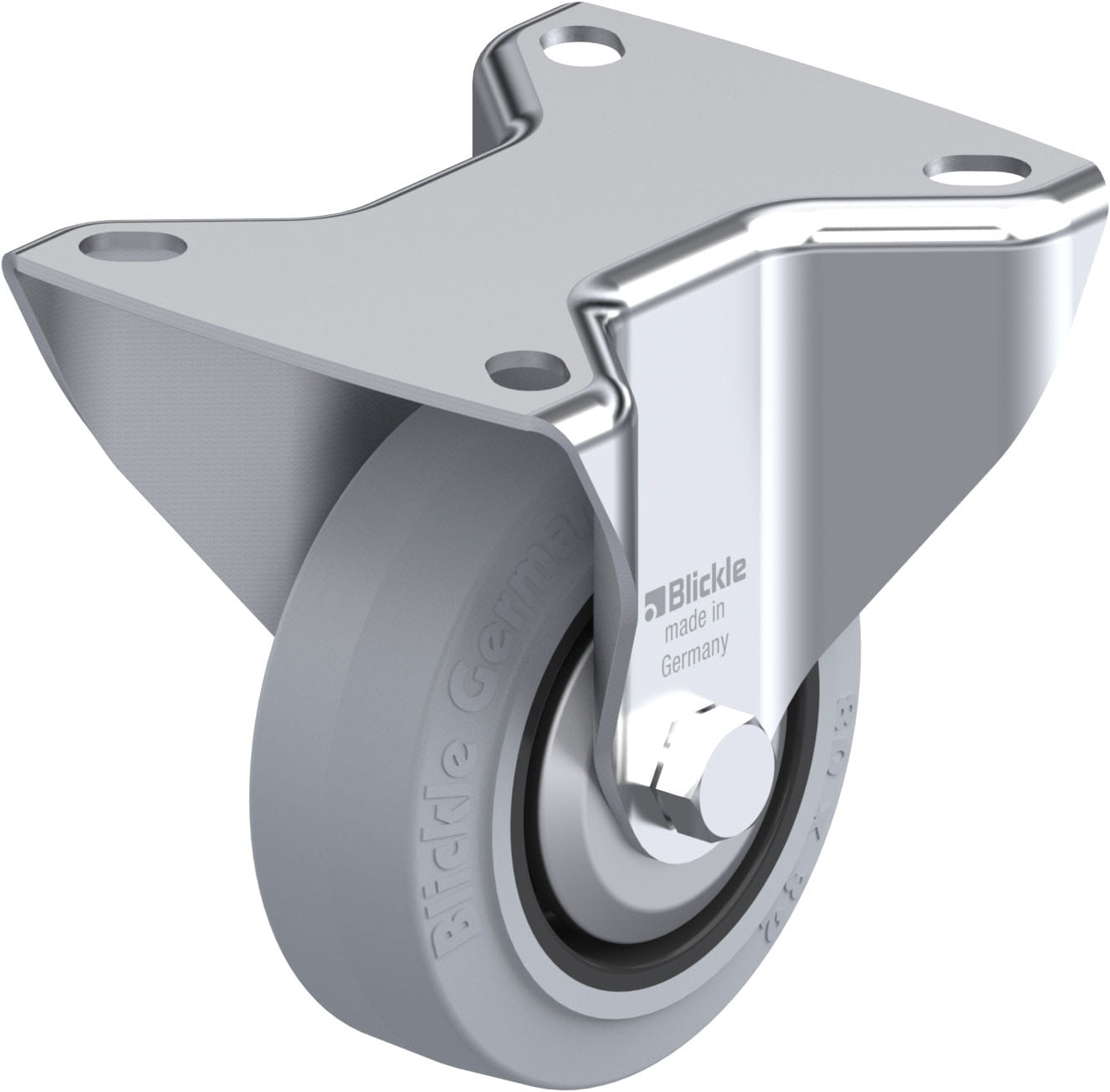 Bockrolle B-POEV 80R-SG-FA, Ø 80 mm, max. 140 kg, hochwertiges Polyamid 6