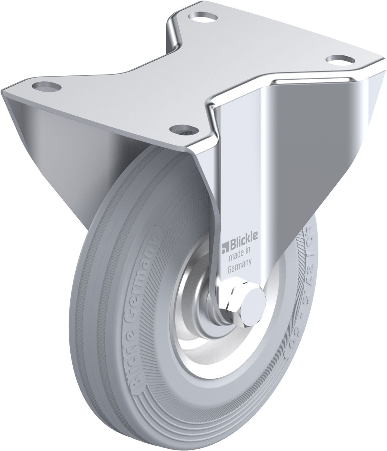 Bockrolle B-V 140R-SG, Ø 140 mm, max. 115 kg, Stahlblech