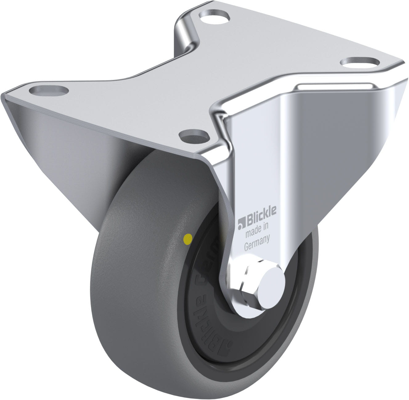 Bockrolle B-TPA 80KF-ELS, Ø 80 mm, max. 65 kg, hochwertiges Polypropylen