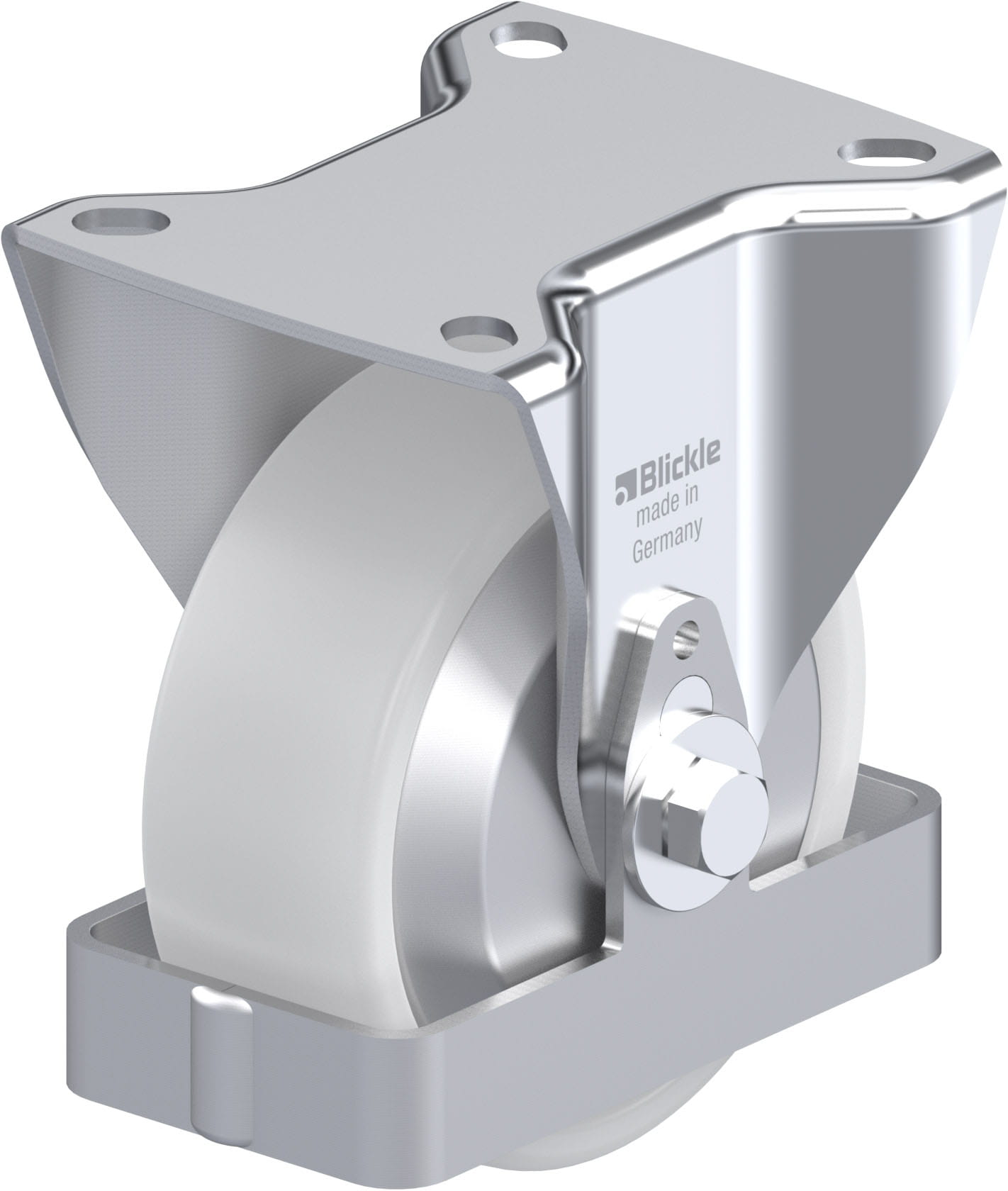 Bockrolle B-PO 100XR-FA-FS, Ø 100 mm, max. 250 kg, hochwertiges Polyamid 6