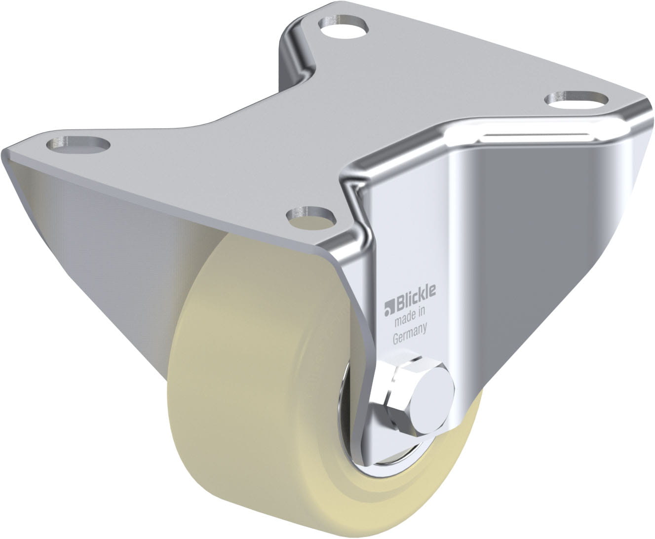Bockrolle B-GSPO 60K, Ø 60 mm, max. 250 kg, hochwertiges Gusspolyamid