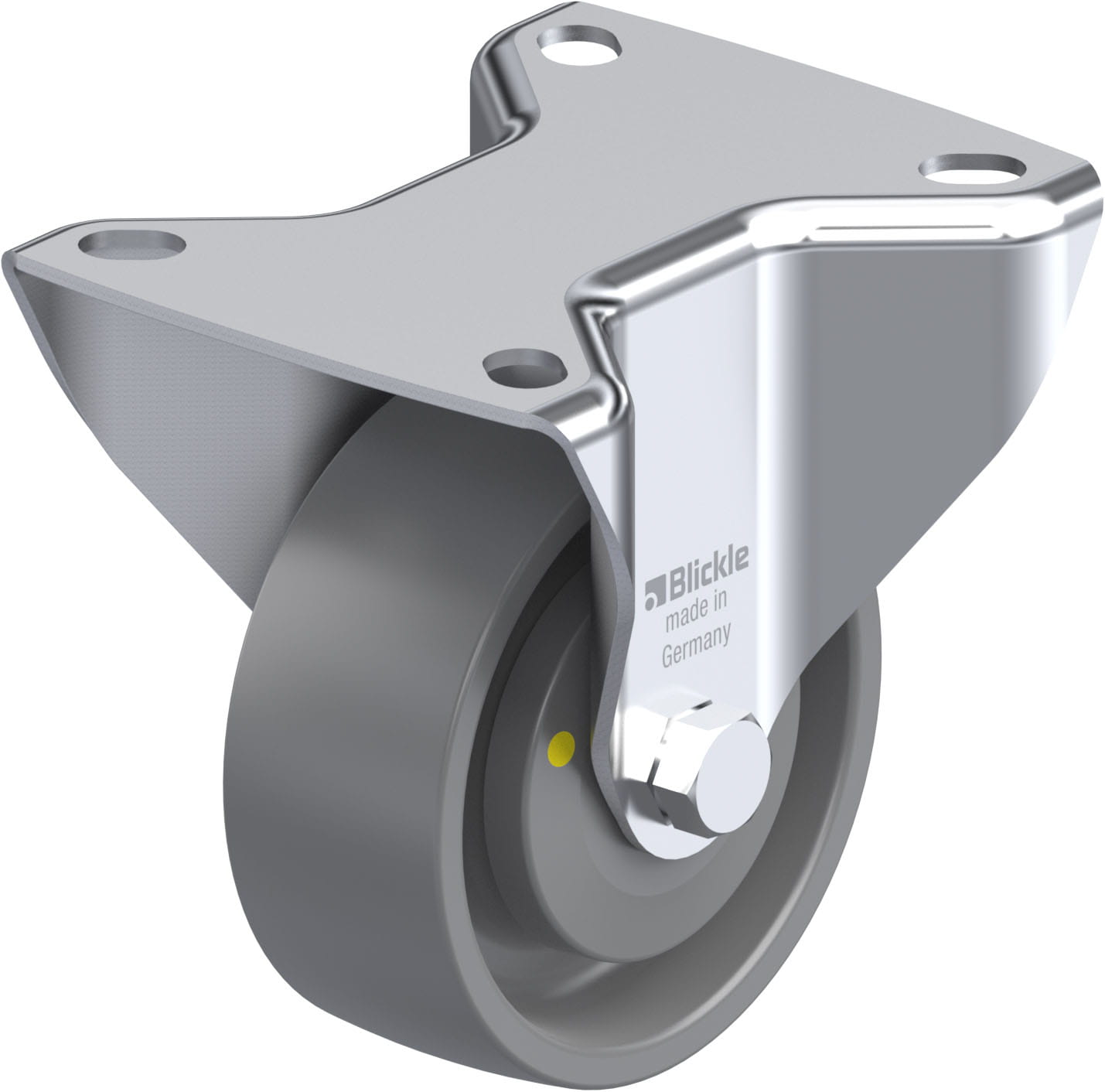 Bockrolle B-PO 80KA-ELS, Ø 80 mm, max. 220 kg, hochwertiges Polyamid 6