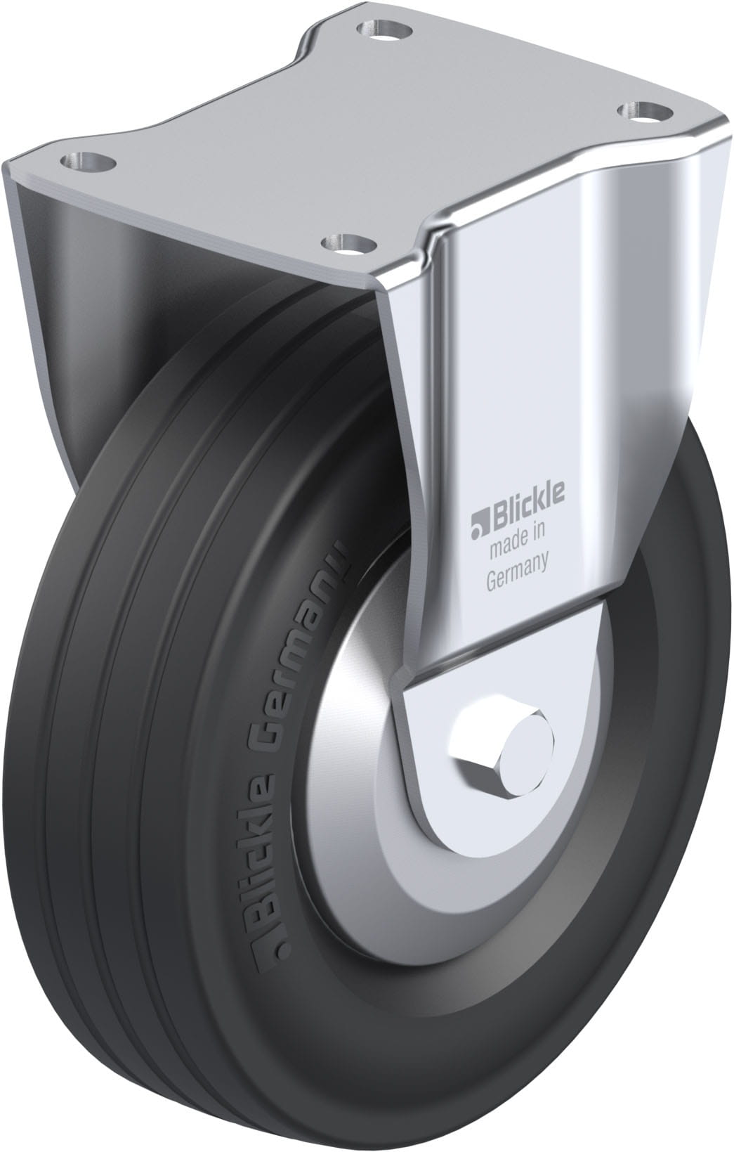 Bockrolle B-V 205R-FA, Ø 200 mm, max. 225 kg, Stahlblech