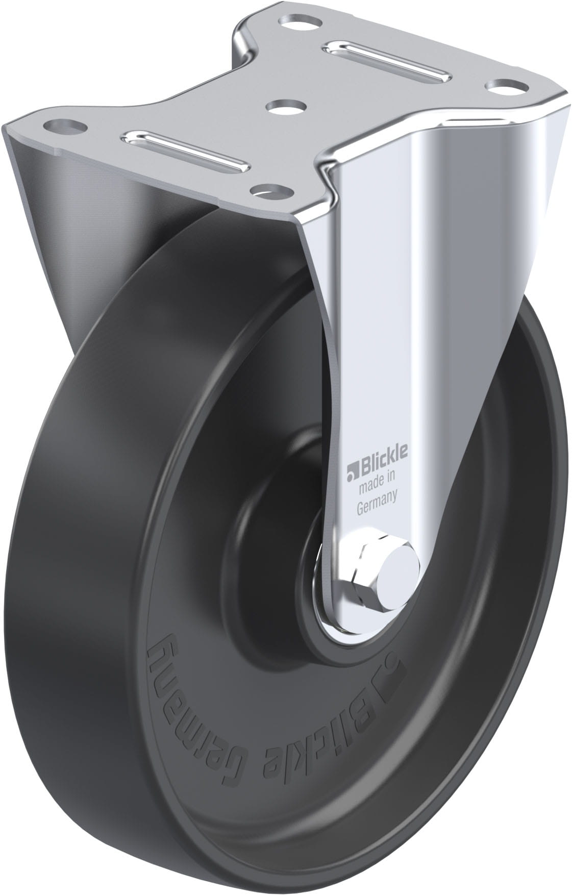 Bockrolle B-PP 200K, Ø 200 mm, max. 400 kg, hochwertiges Polypropylen