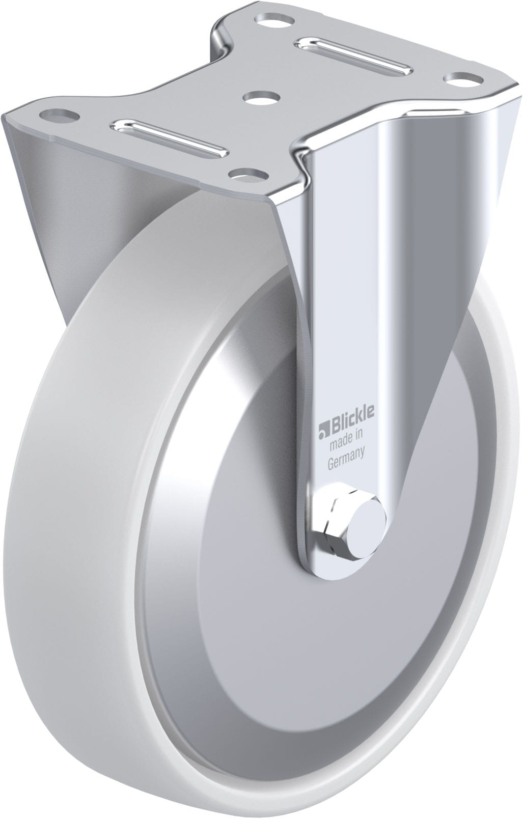 Bockrolle B-PO 200R-FA, Ø 200 mm, max. 400 kg, hochwertiges Polyamid 6