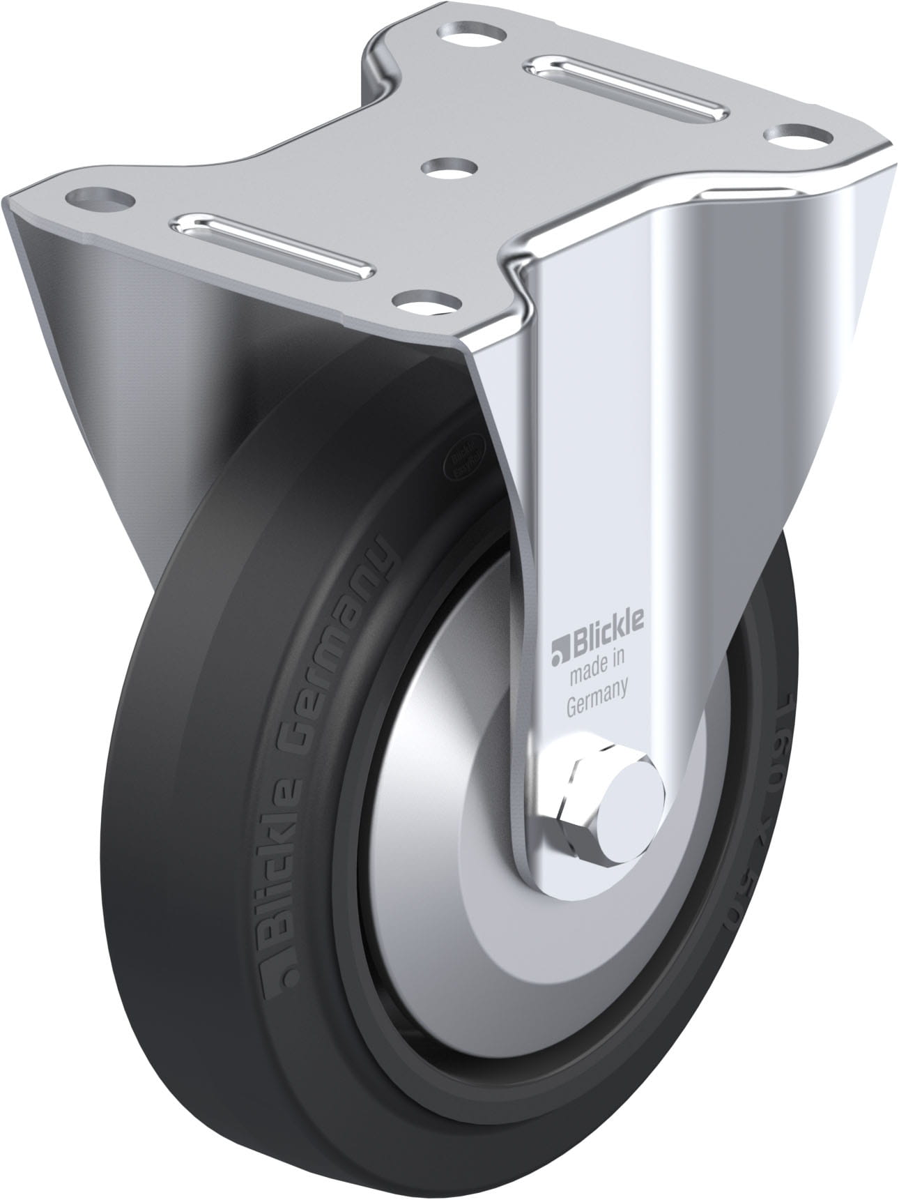 Bockrolle B-POEV 160KAD-FA, Ø 160 mm, max. 400 kg, hochwertiges Polyamid 6