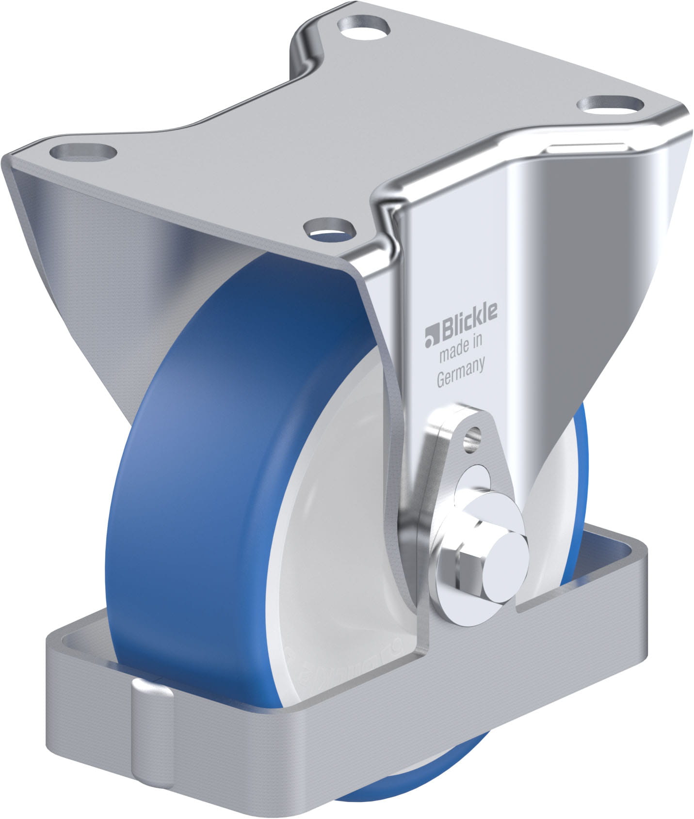 Bockrolle B-POTHS 100R-FS, Ø 100 mm, max. 200 kg, hochwertiges Polyamid 6