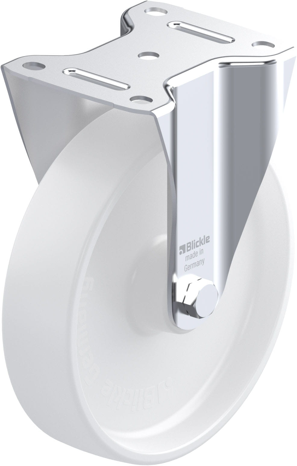 Bockrolle B-PPN 200R, Ø 200 mm, max. 400 kg, hochwertiges Polypropylen