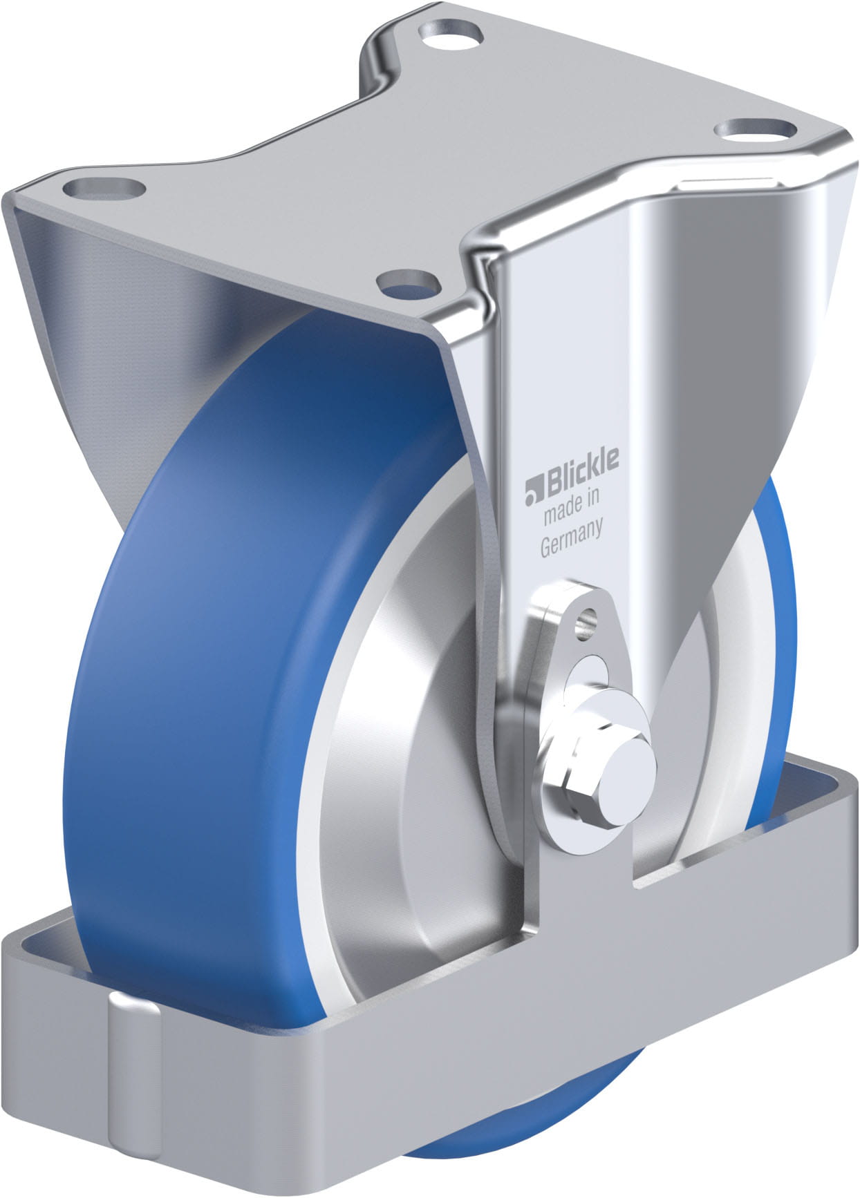 Bockrolle B-POTHS 125R-FA-FS, Ø 125 mm, max. 250 kg, hochwertiges Polyamid 6