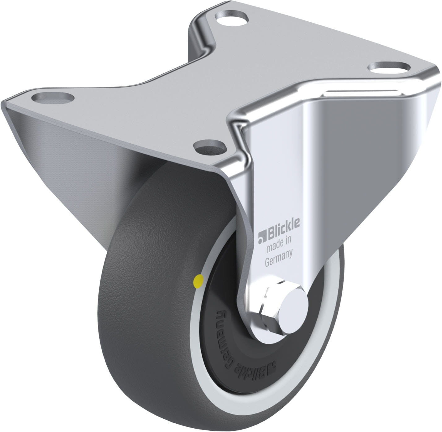 Bockrolle B-PATH 80KF-ELS, Ø 80 mm, max. 100 kg, hochwertiges Polyamid 6