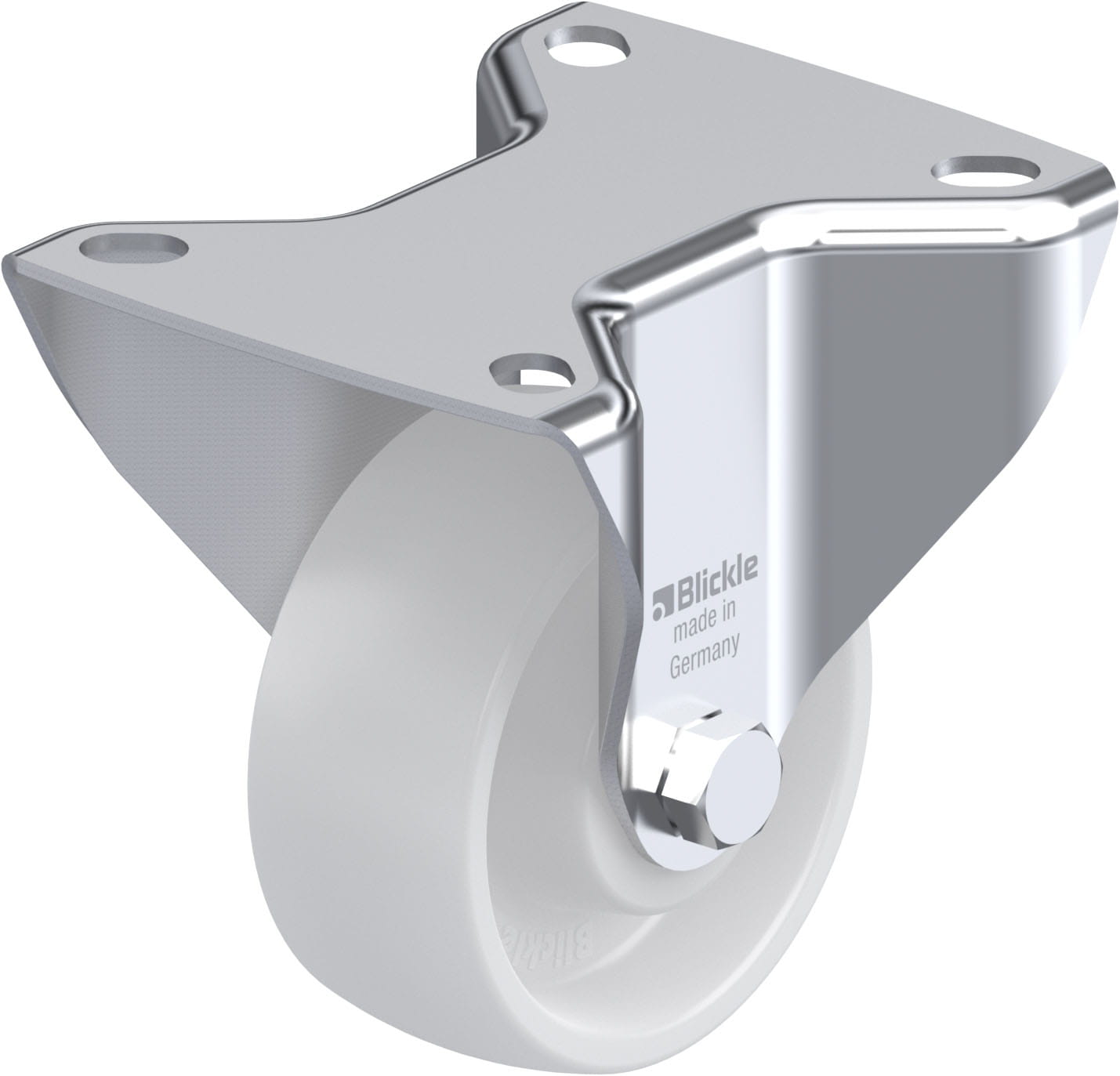 Bockrolle B-PO 75XR, Ø 75 mm, max. 200 kg, hochwertiges Polyamid 6