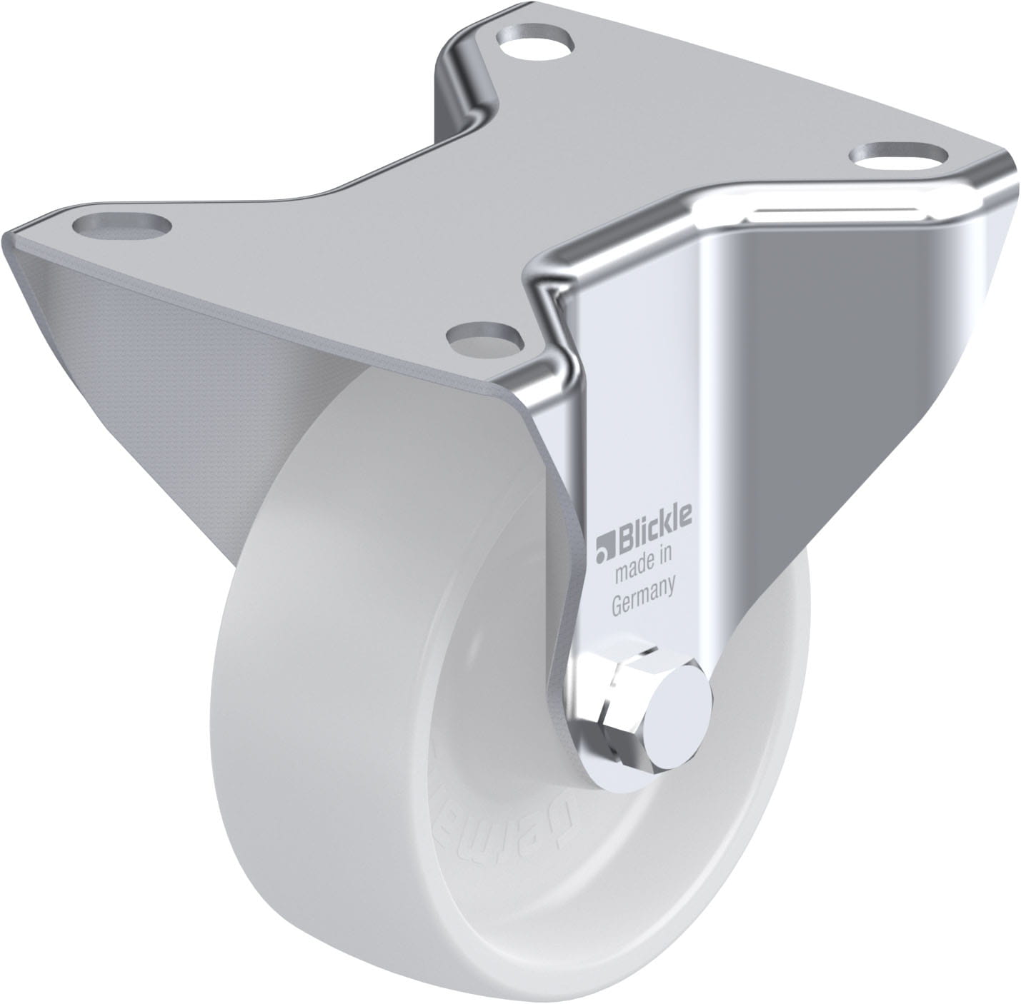 Bockrolle B-PO 80G, Ø 80 mm, max. 220 kg, hochwertiges Polyamid 6
