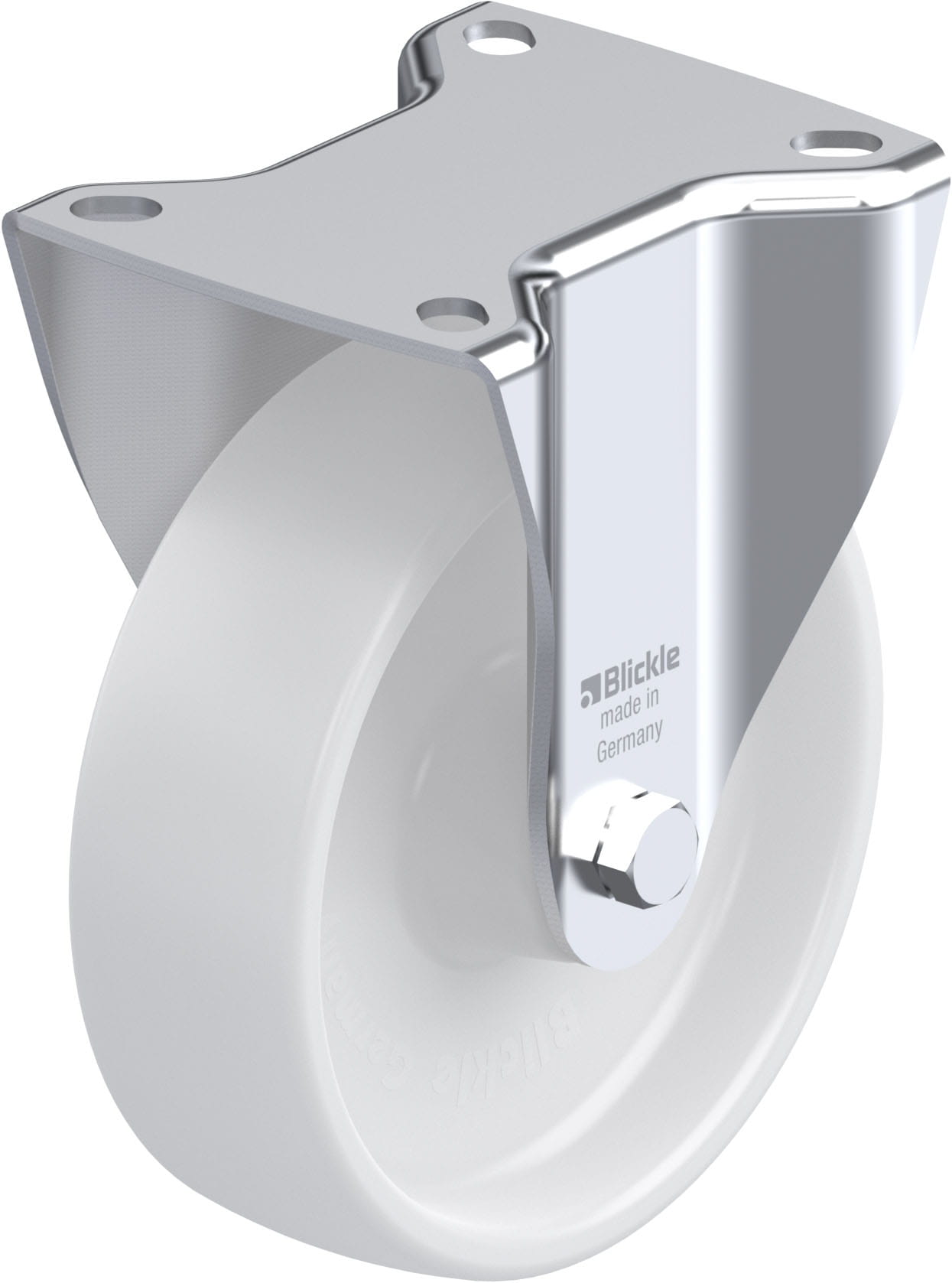 Bockrolle B-PO 125XR, Ø 125 mm, max. 250 kg, hochwertiges Polyamid 6