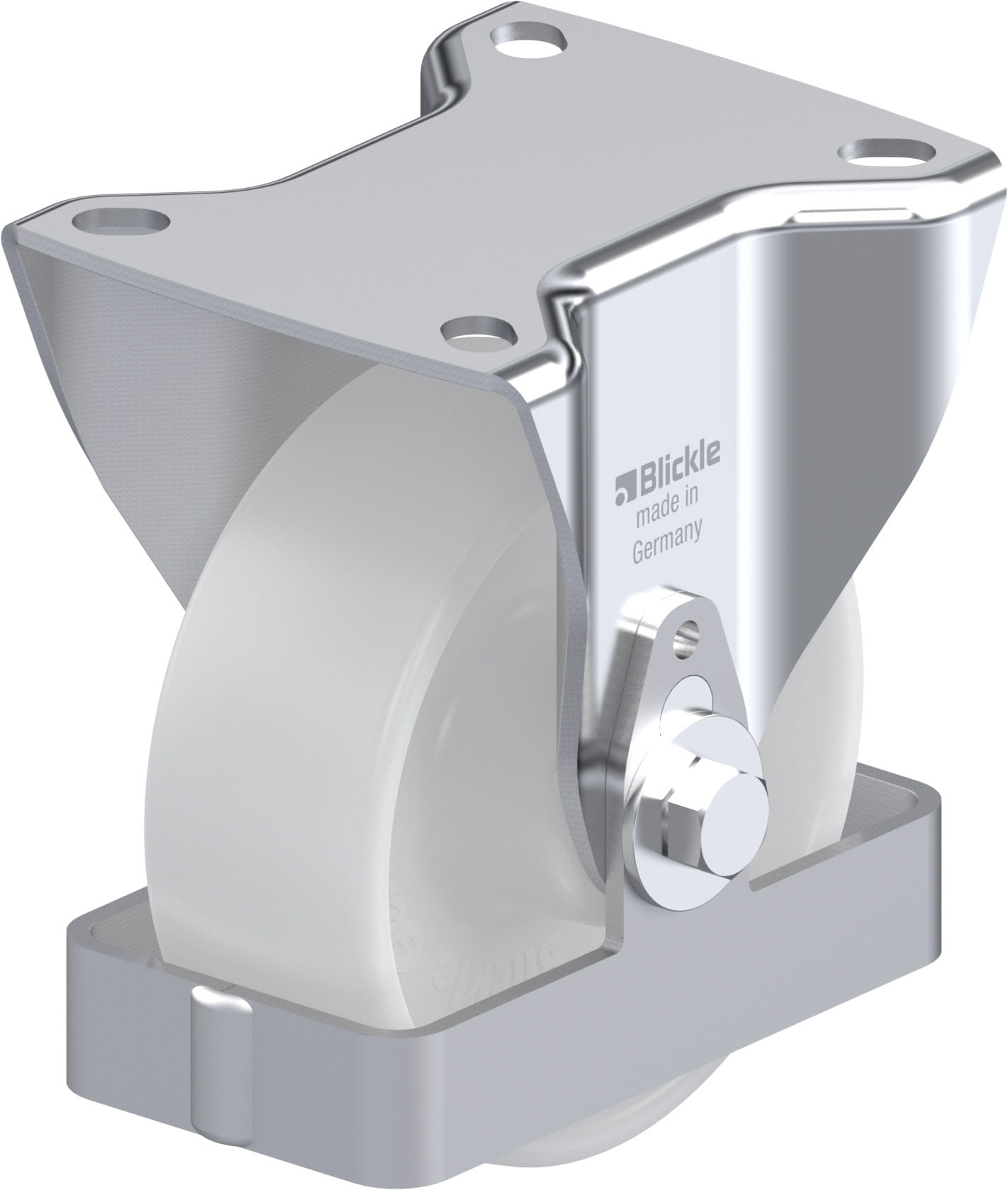 Bockrolle B-PO 100R-FS, Ø 100 mm, max. 250 kg, hochwertiges Polyamid 6