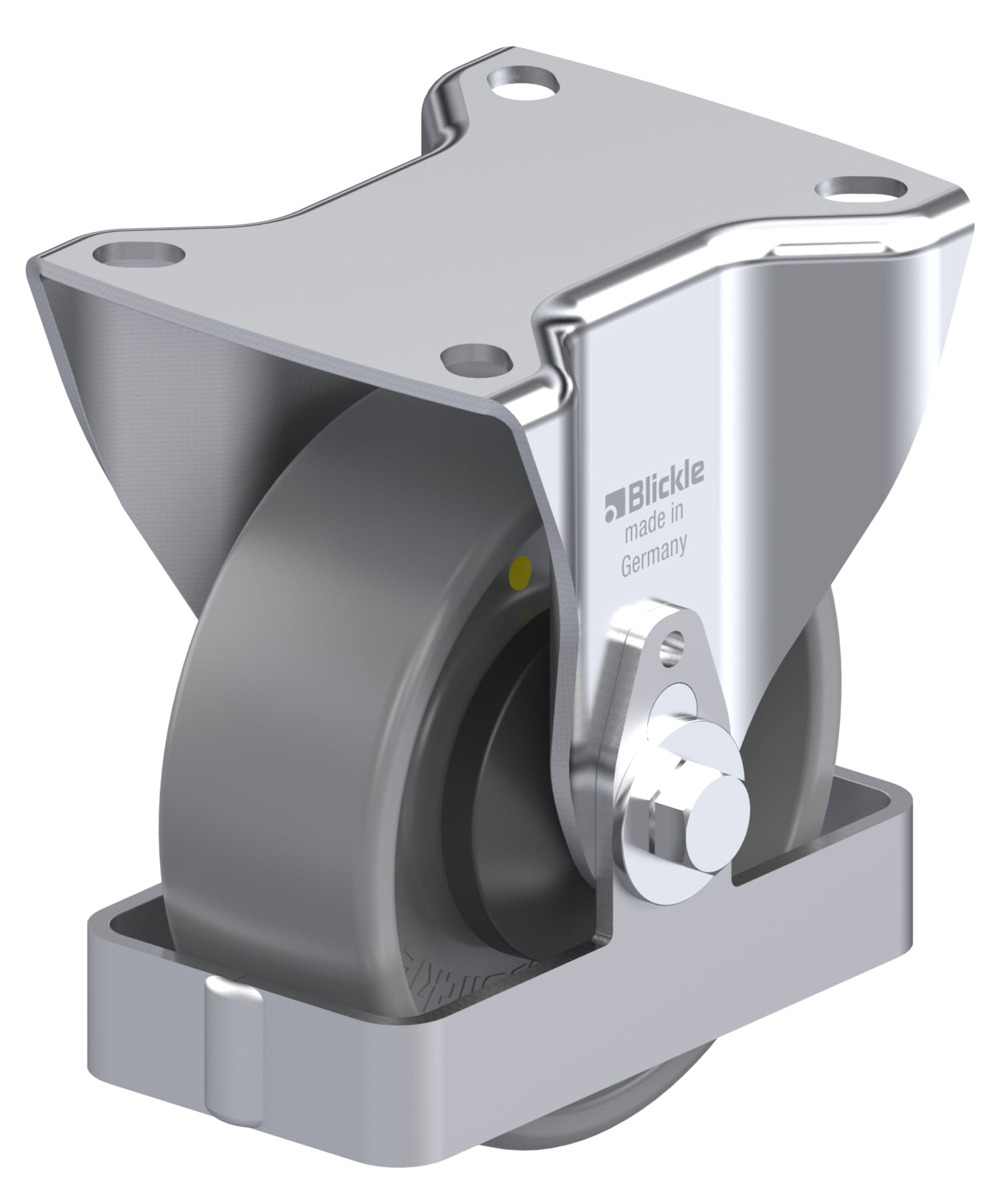 Bockrolle B-PO 100KA-ELS-FS, Ø 100 mm, max. 250 kg, hochwertiges Polyamid 6