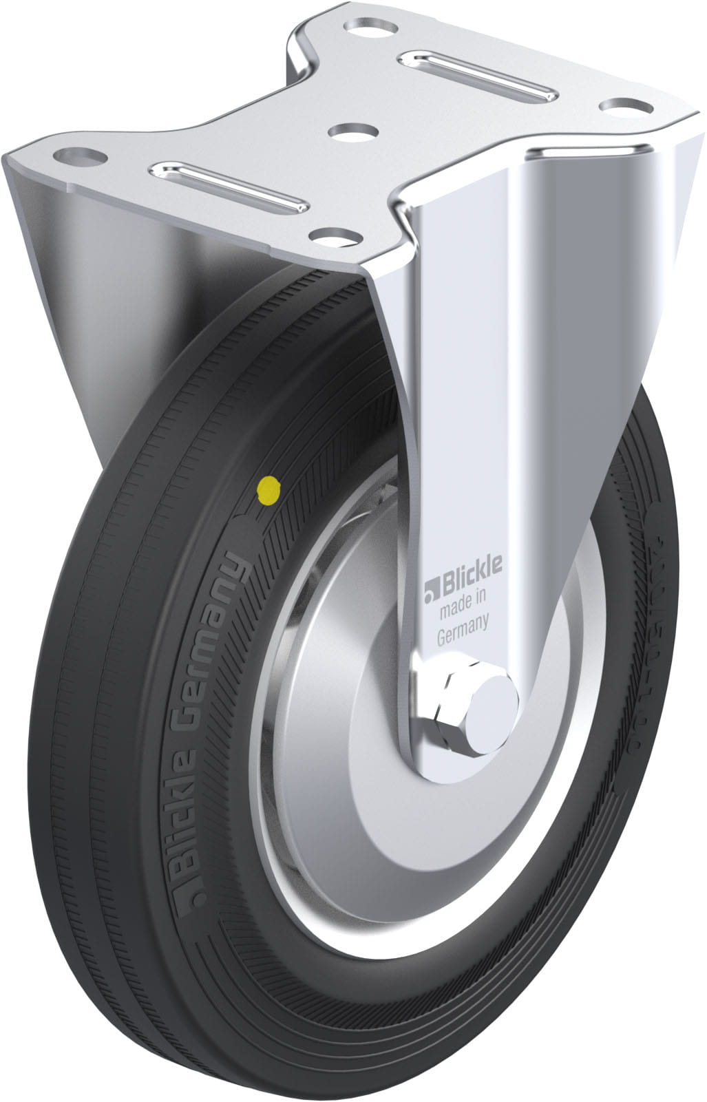 Bockrolle B-V 200K-EL-FA, Ø 200 mm, max. 205 kg, Stahlblech