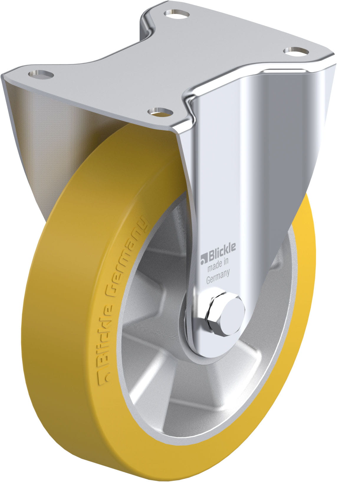 Bockrolle B-ALTH 180K, Ø 180 mm, max. 400 kg, Aluminium-Druckguss