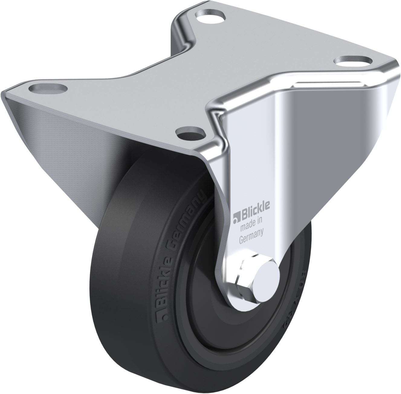 Bockrolle B-POEV 80KF, Ø 80 mm, max. 140 kg, hochwertiges Polyamid 6