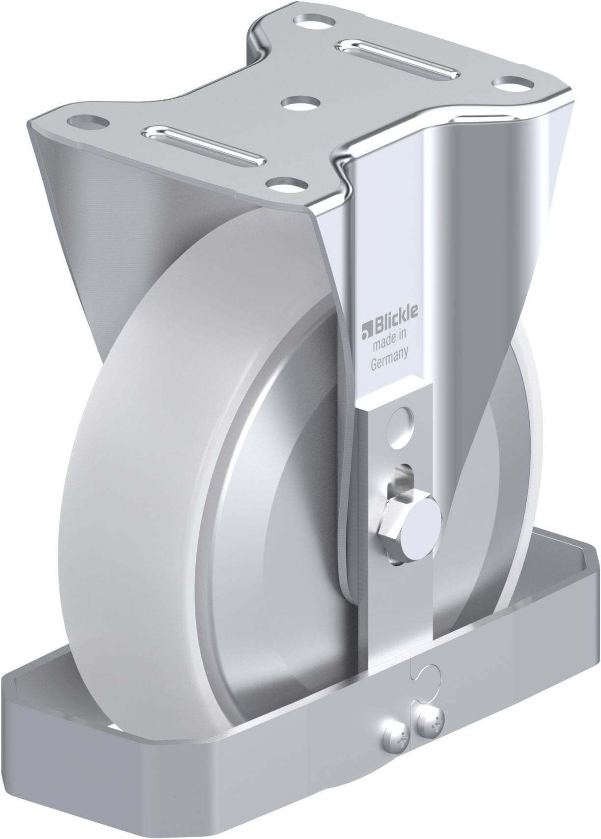 Bockrolle B-PO 175G-FA-FS, Ø 175 mm, max. 400 kg, hochwertiges Polyamid 6