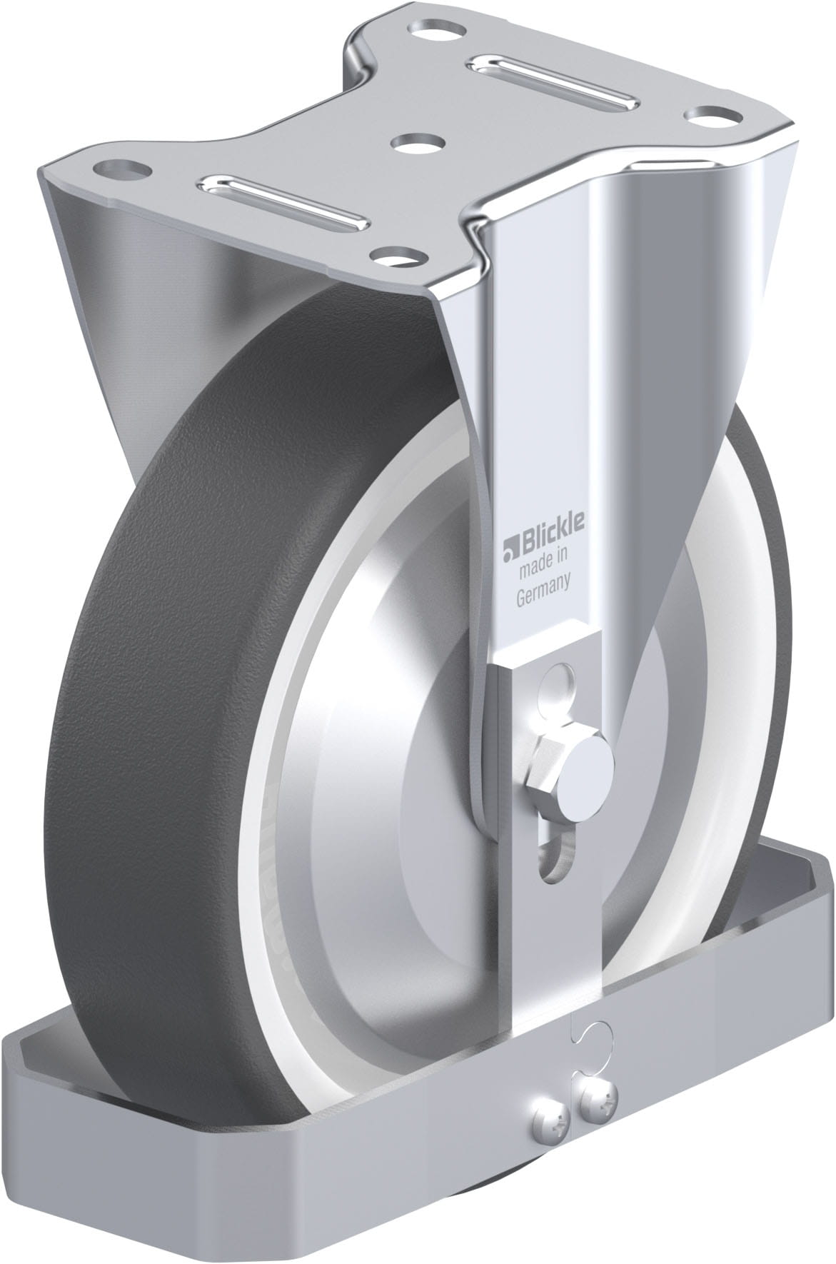 Bockrolle B-POTH 200K-FA-FS, Ø 200 mm, max. 400 kg, hochwertiges Polyamid 6