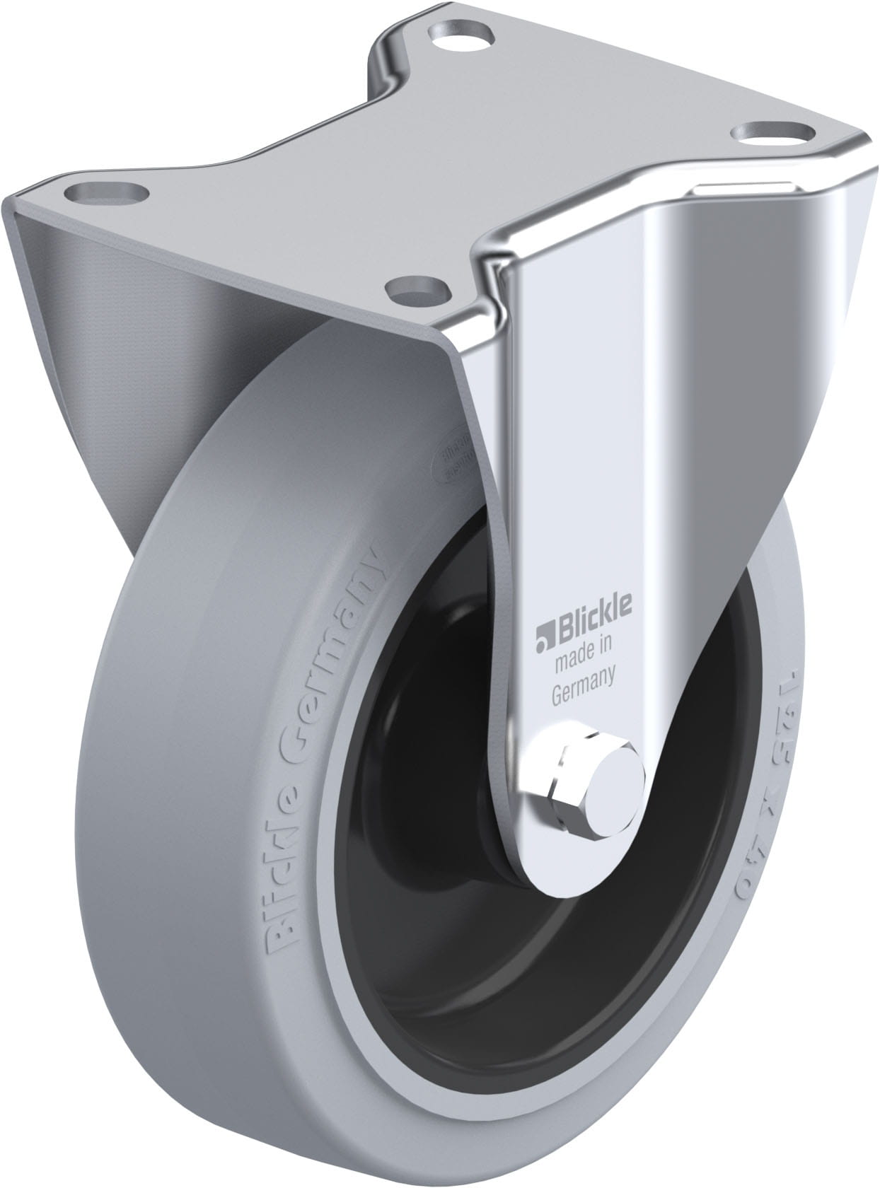 Bockrolle B-POEV 125R-SG, Ø 125 mm, max. 250 kg, hochwertiges Polyamid 6