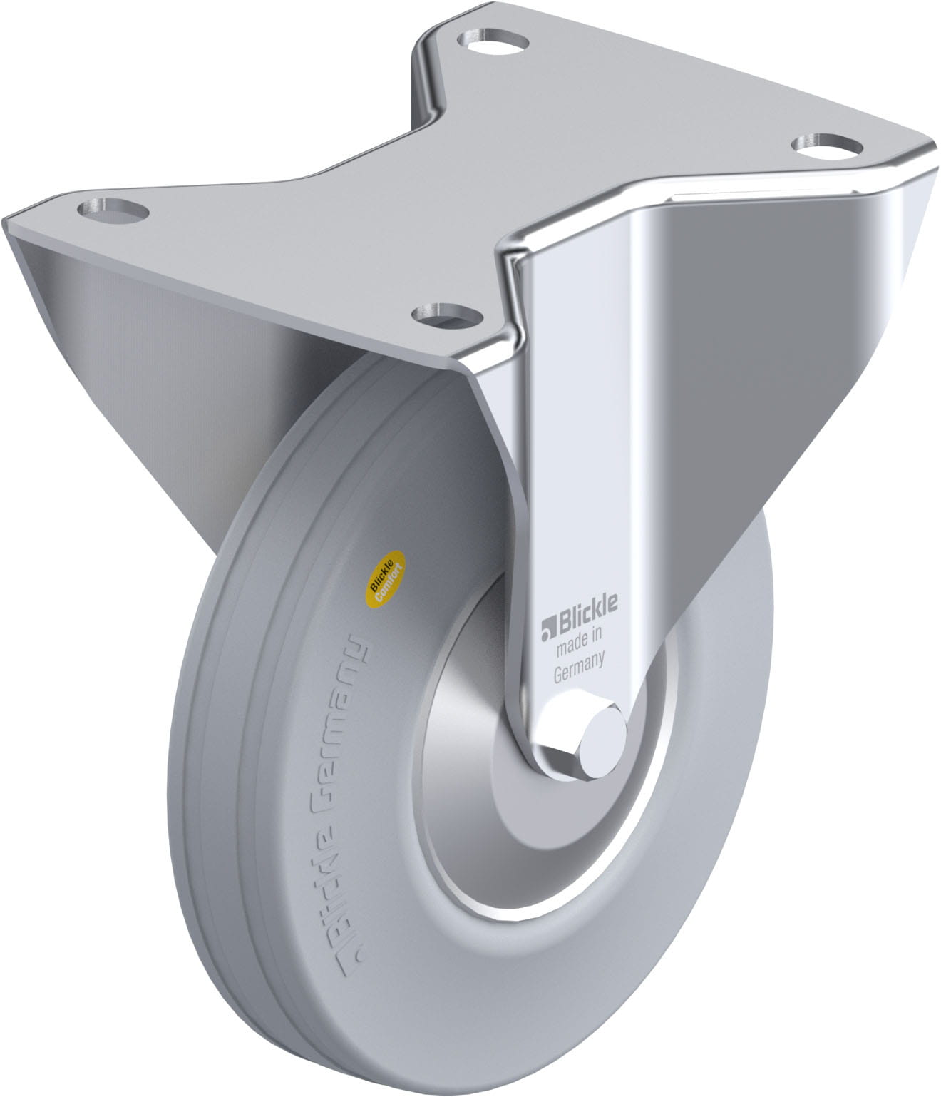 Bockrolle B-RD 140R-VLI-FA, Ø 140 mm, max. 175 kg, Stahlblech