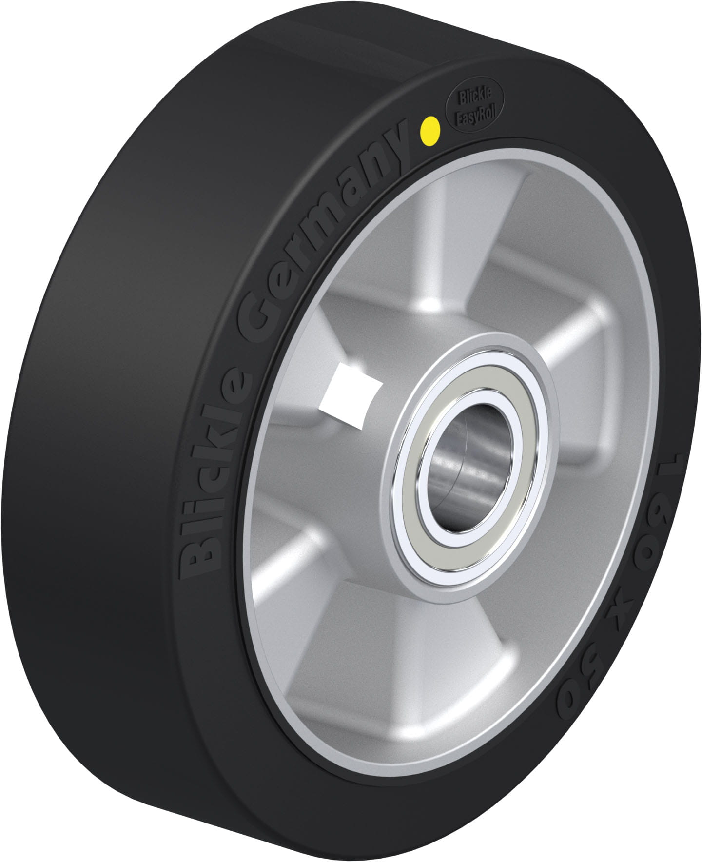 Rad ALEV 160/25K-EL, Ø 160 mm, B 50 mm, Aluminium-Druckguss