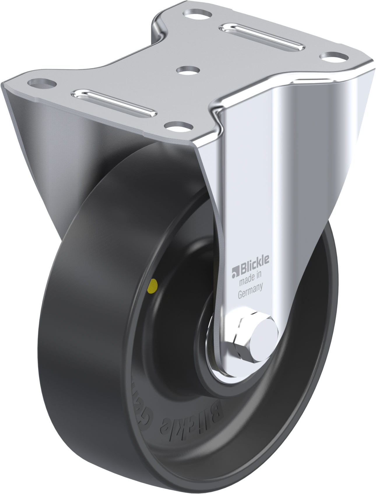 Bockrolle B-PP 150K-EL, Ø 150 mm, max. 300 kg, hochwertiges Polypropylen