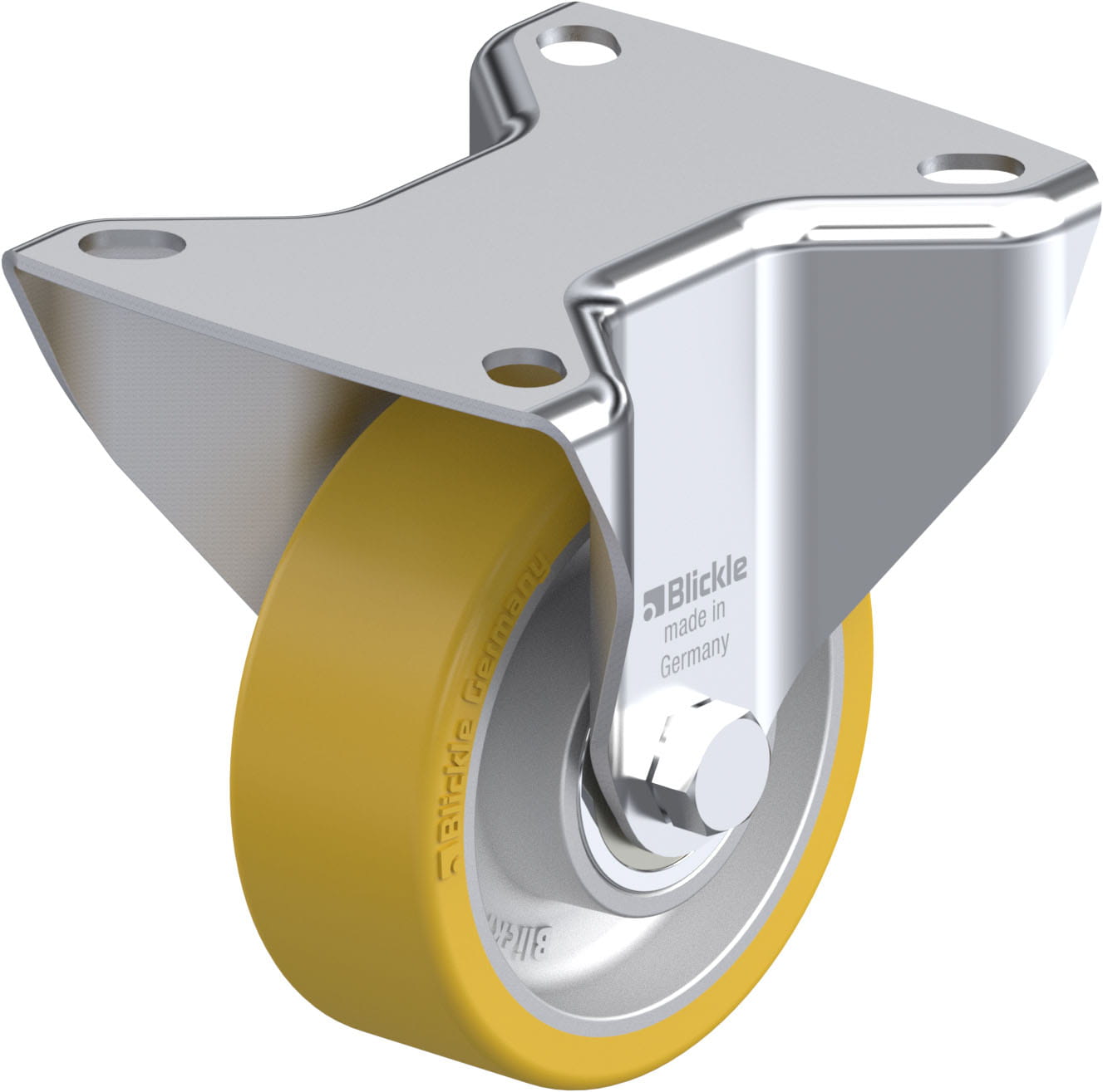 Bockrolle B-ALTH 80K, Ø 80 mm, max. 200 kg, Aluminium-Druckguss