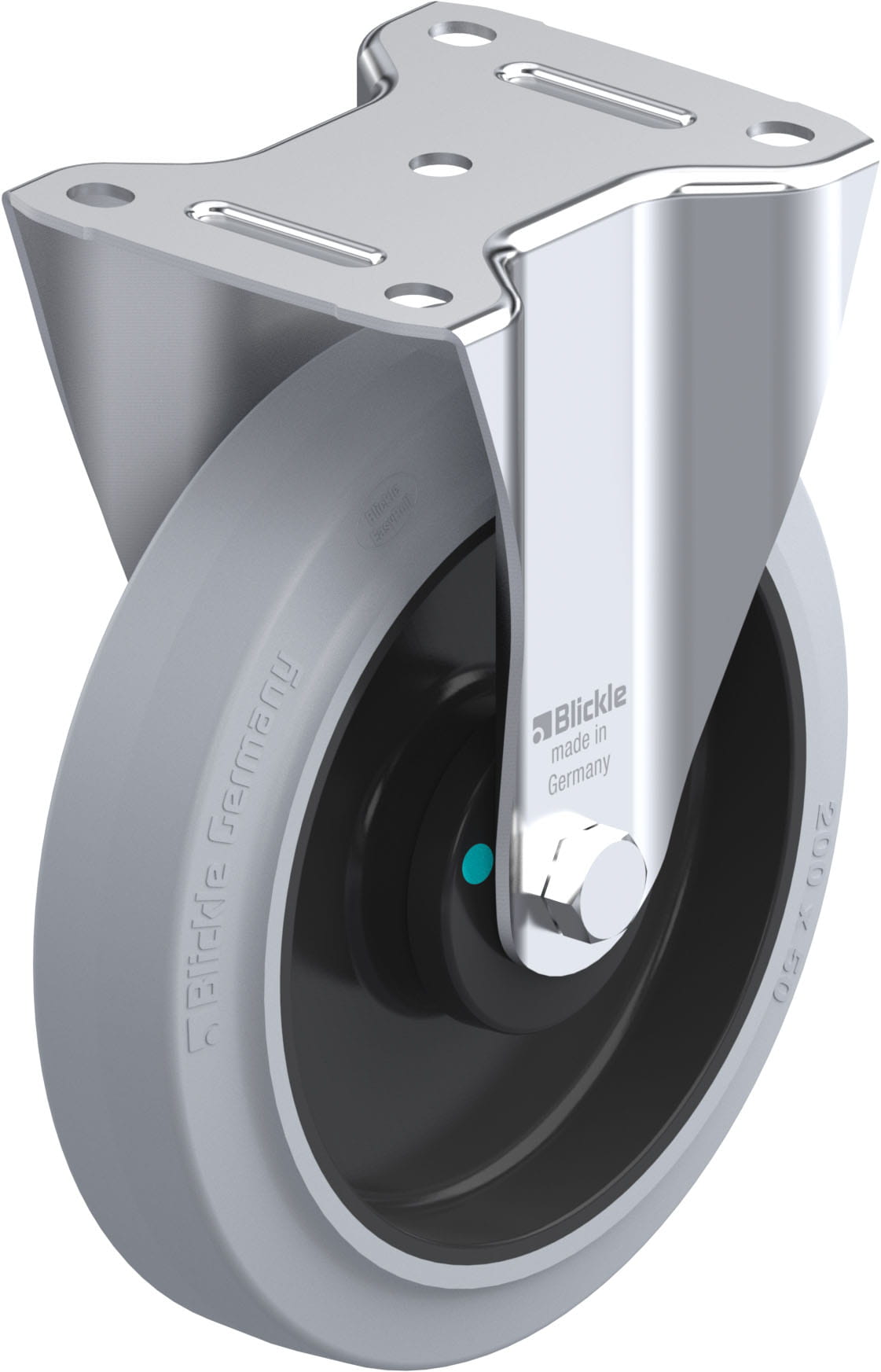 Bockrolle B-POEV 200KAD-SG, Ø 200 mm, max. 400 kg, hochwertiges Polyamid 6