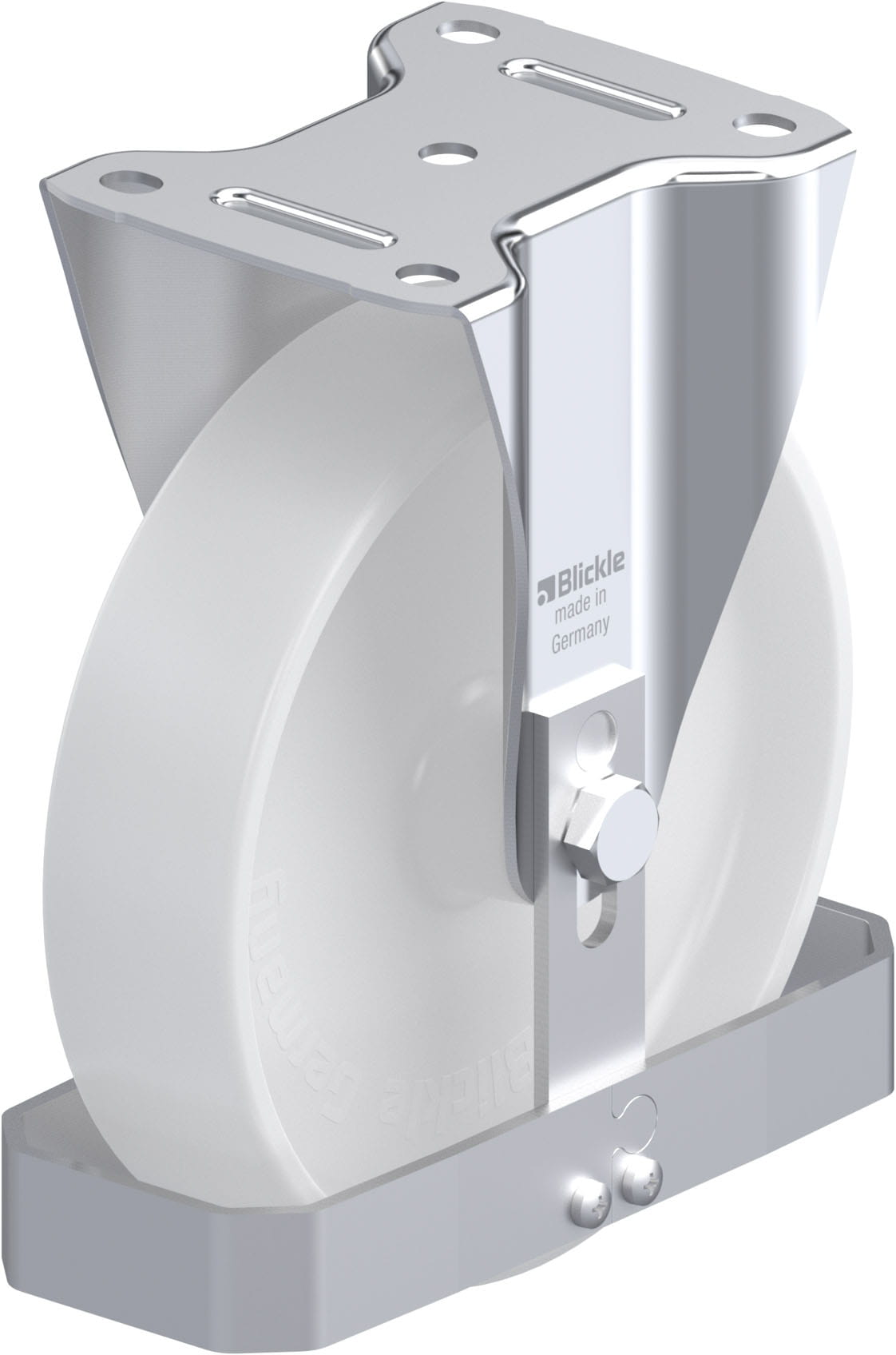 Bockrolle B-PO 200G-FS, Ø 200 mm, max. 400 kg, hochwertiges Polyamid 6